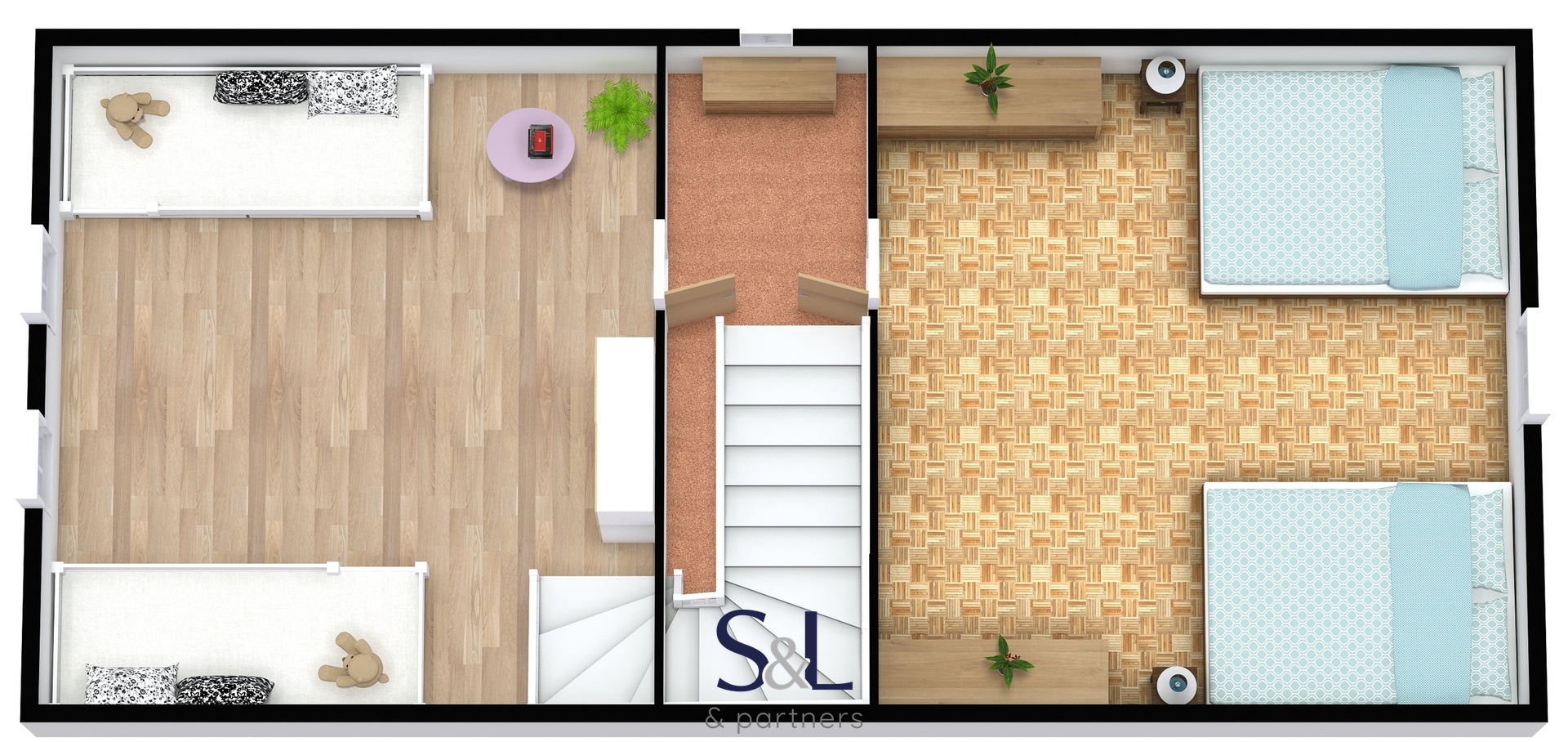 Dolni? Podluz?i?_1.patro - 3D - 1. Floor - Image