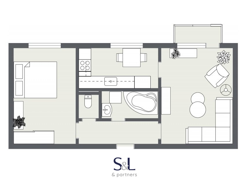 Duchcovská 2+1 - 2D - 1. Floor - Image
