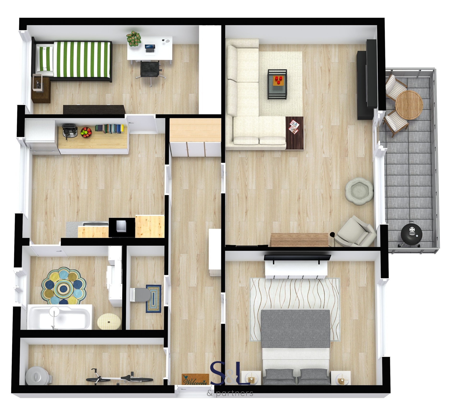 BJ Skalicka? - 3D - 1. Floor - Image