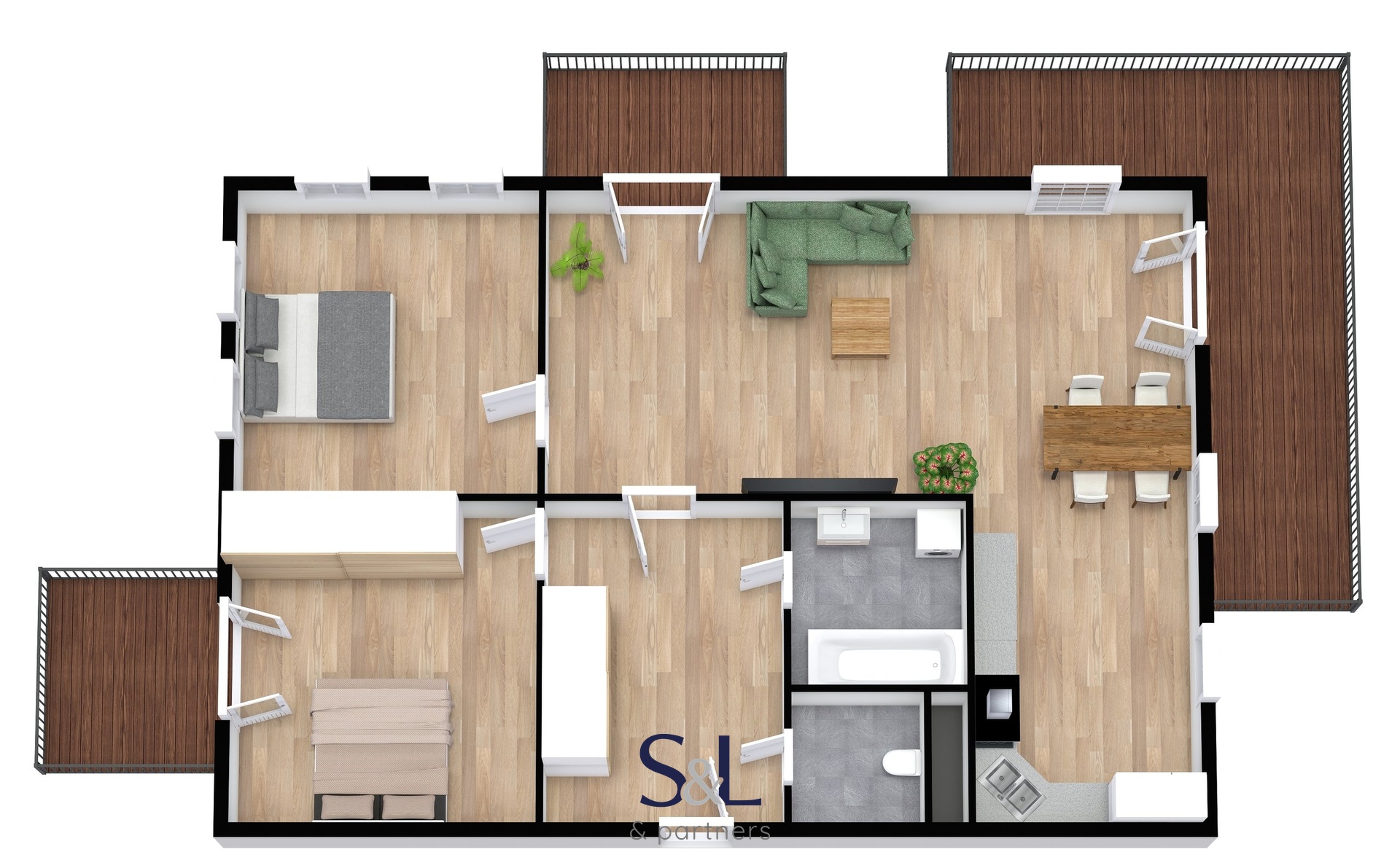 BJ Ta?li?nska? 695 - 3D - 1. Floor - Image