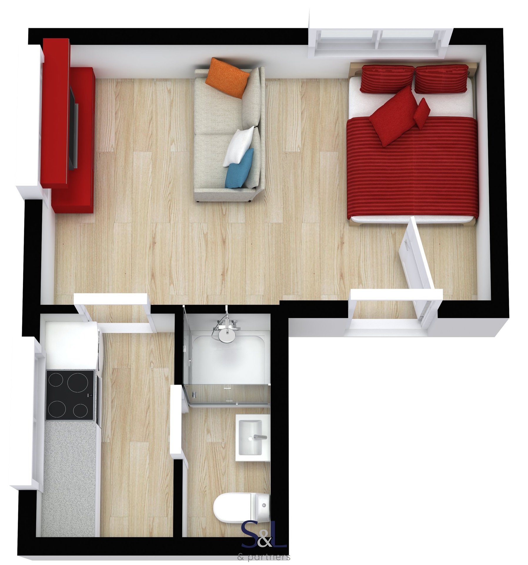 Klostermannova gars. - 3D - 1. Floor - Image