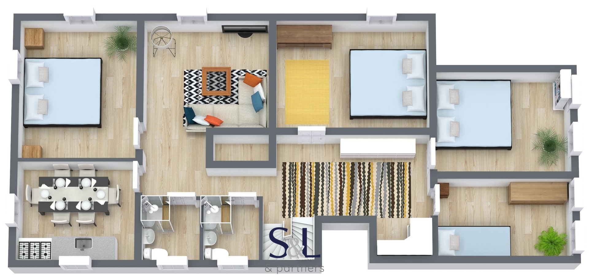 Untitled Project - 1. Floor - 3D Floor Plan