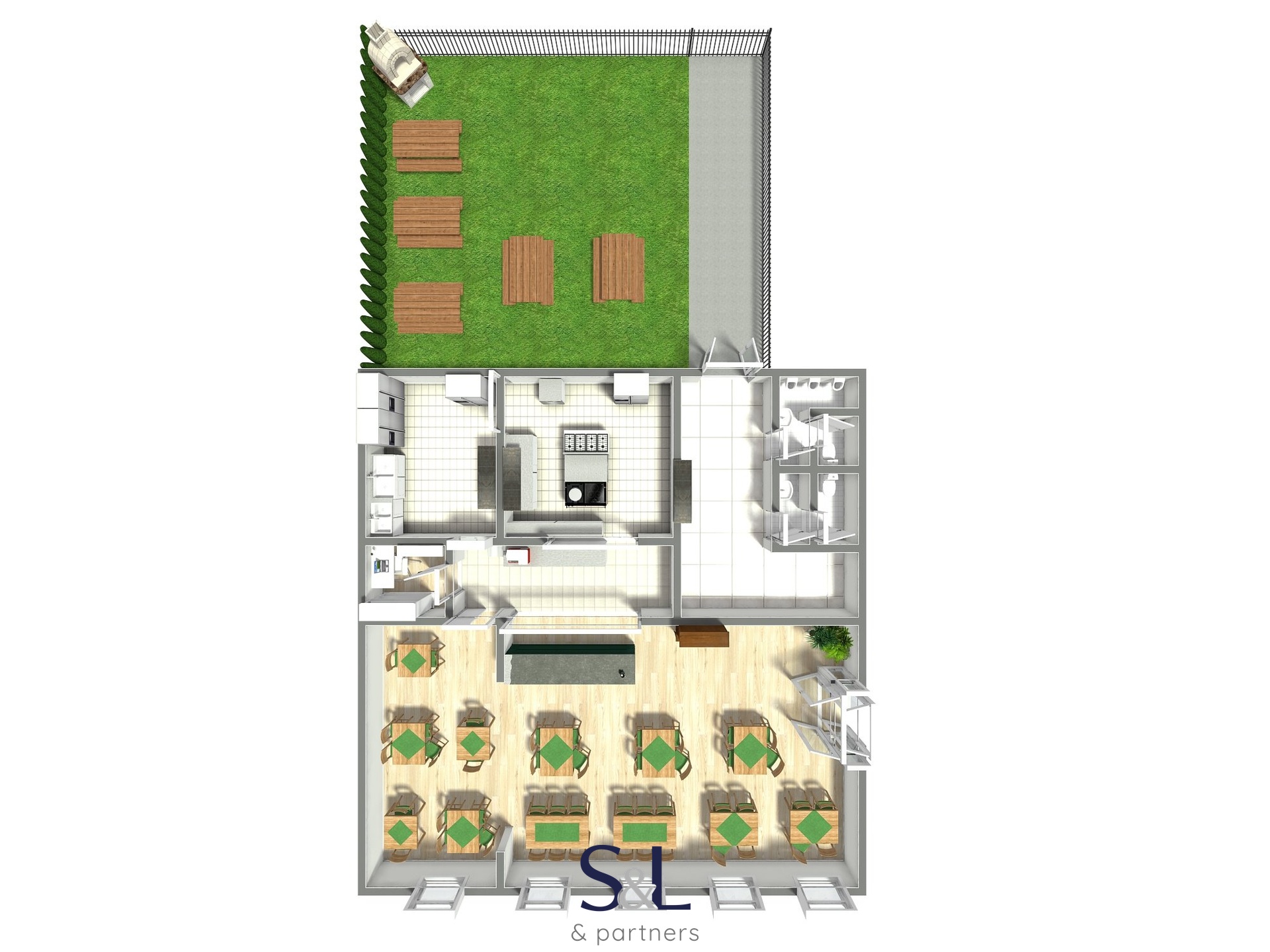 Restaurace - 3D Photo