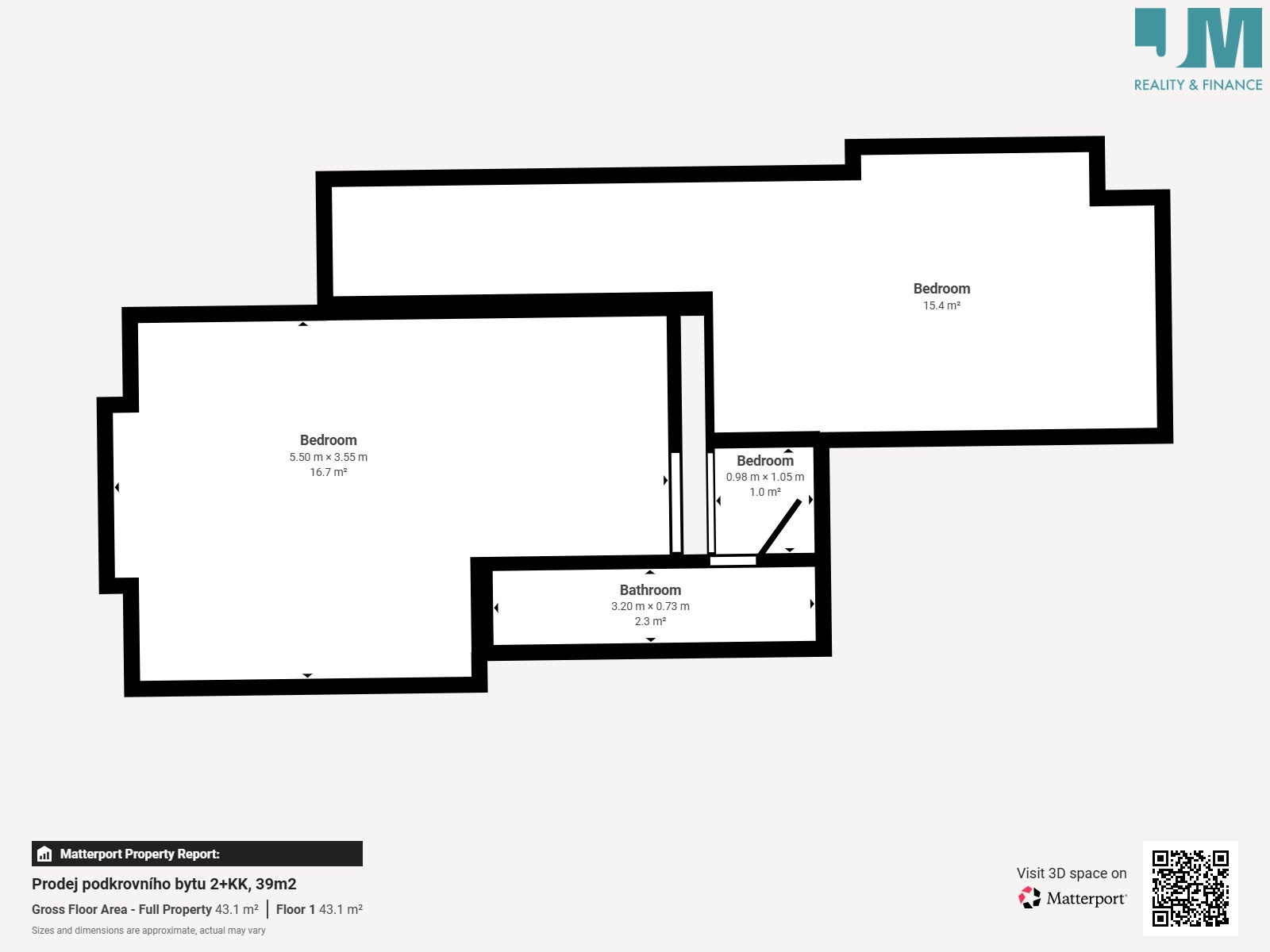 PUDORYS_Prodej podkrovn ho bytu 2 KK 39m2 - Floor 1