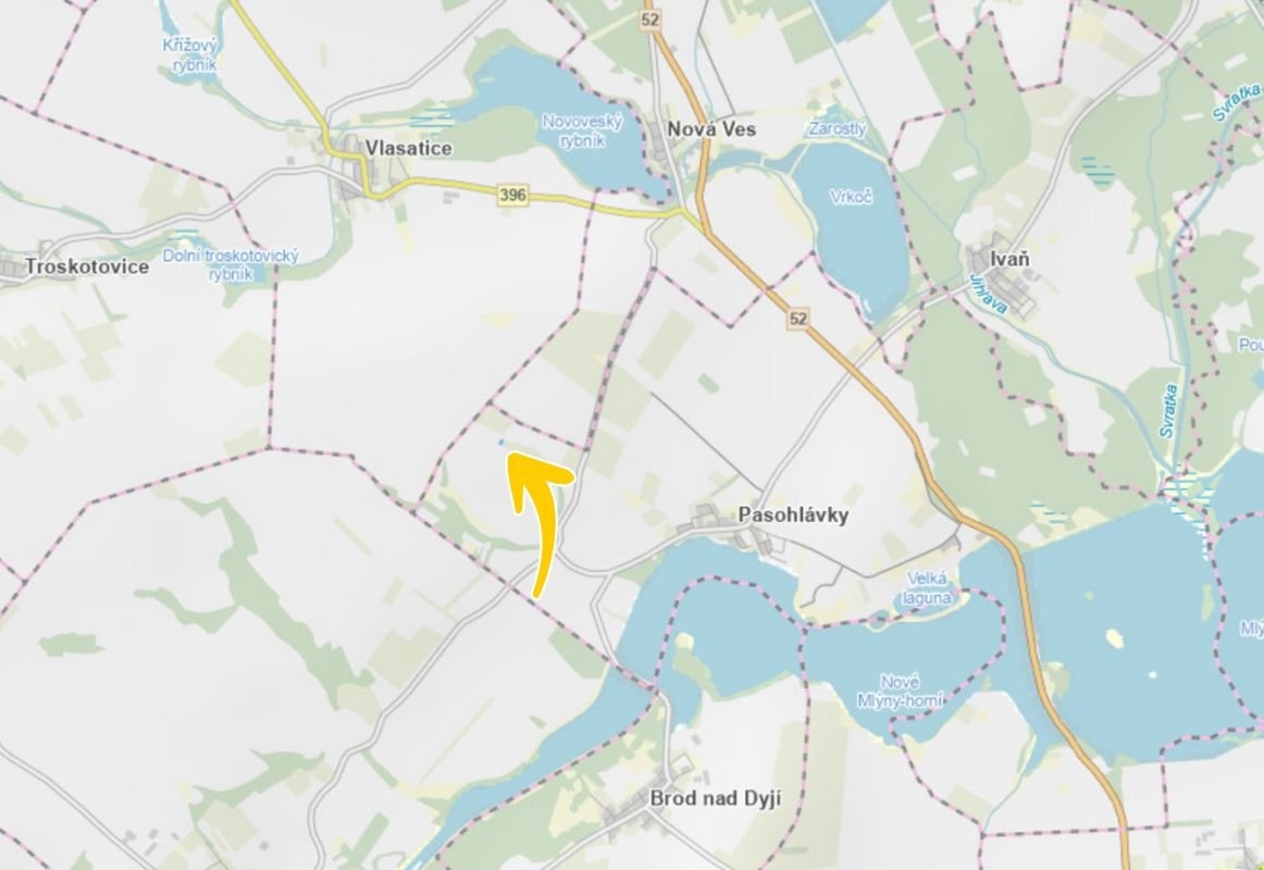 Prodej louky Pasohlávky 1 100 000 Kč, foto 3