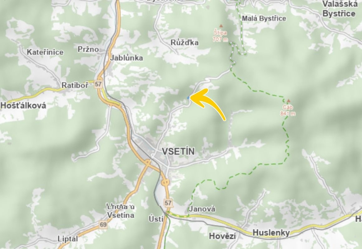Prodej lesa 10836 m², Vsetín