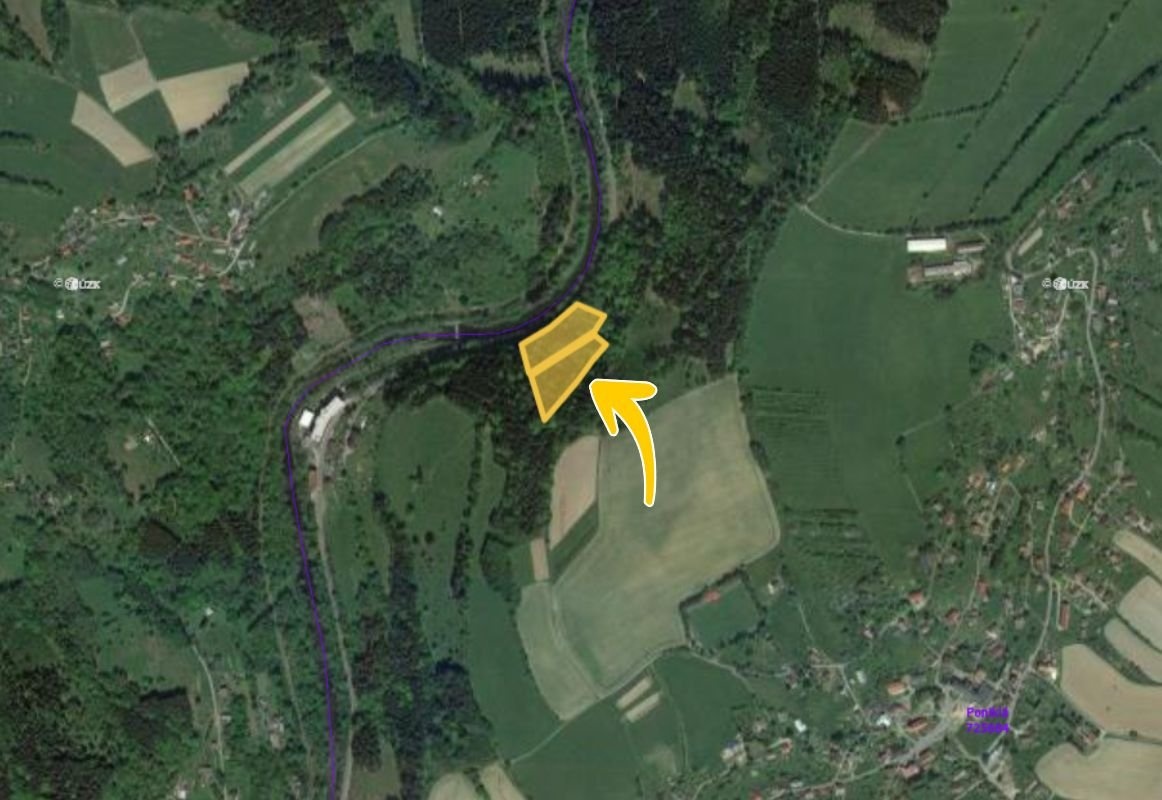 Prodej lesa Poniklá 180 000 Kč, foto 2