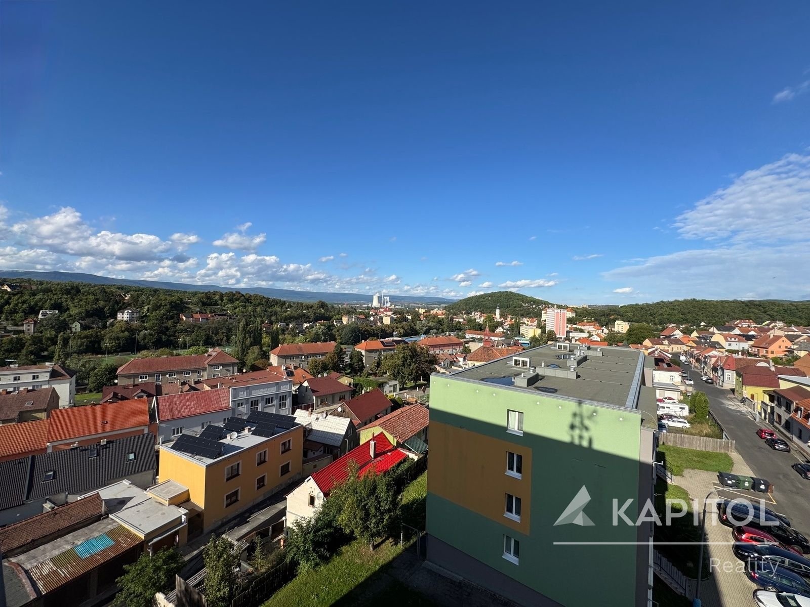 výhled z balkonu
