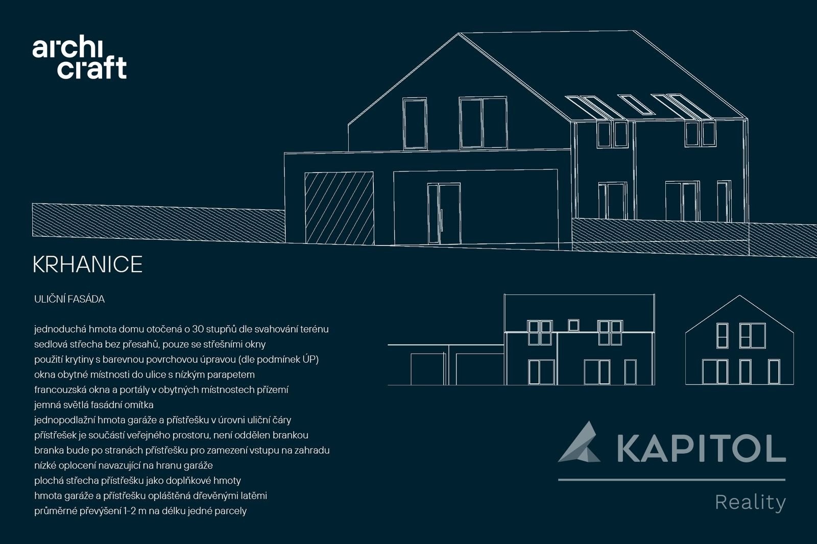 KRHANICE Rodinný dům pohledy