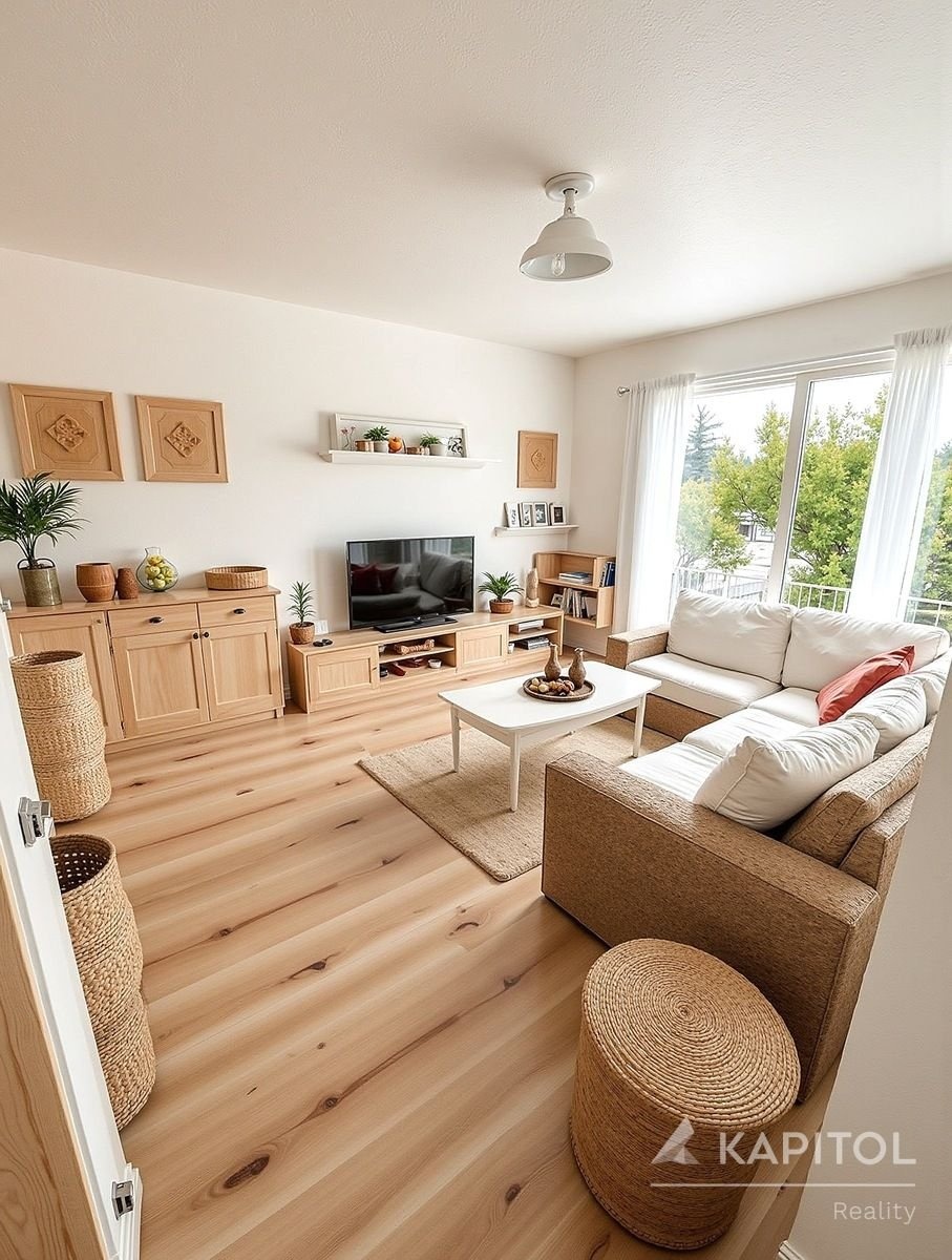 virtuální foto obývacího pokoje