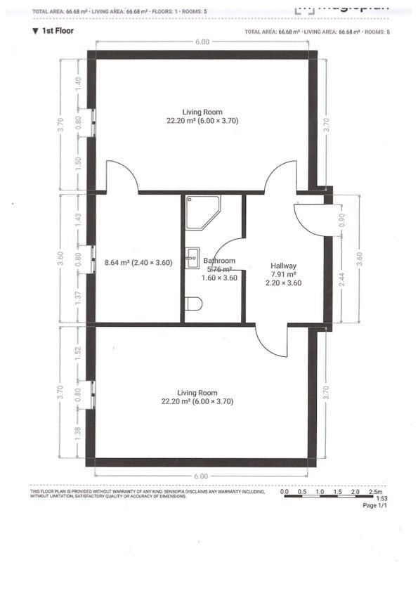 orientační plánek bytu