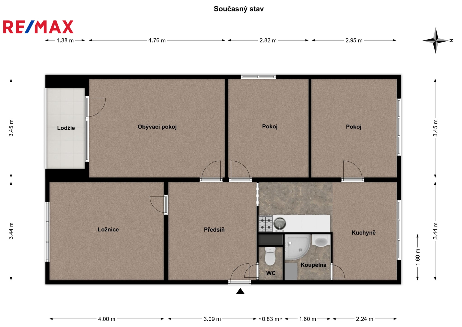 Půdorys - současný stav