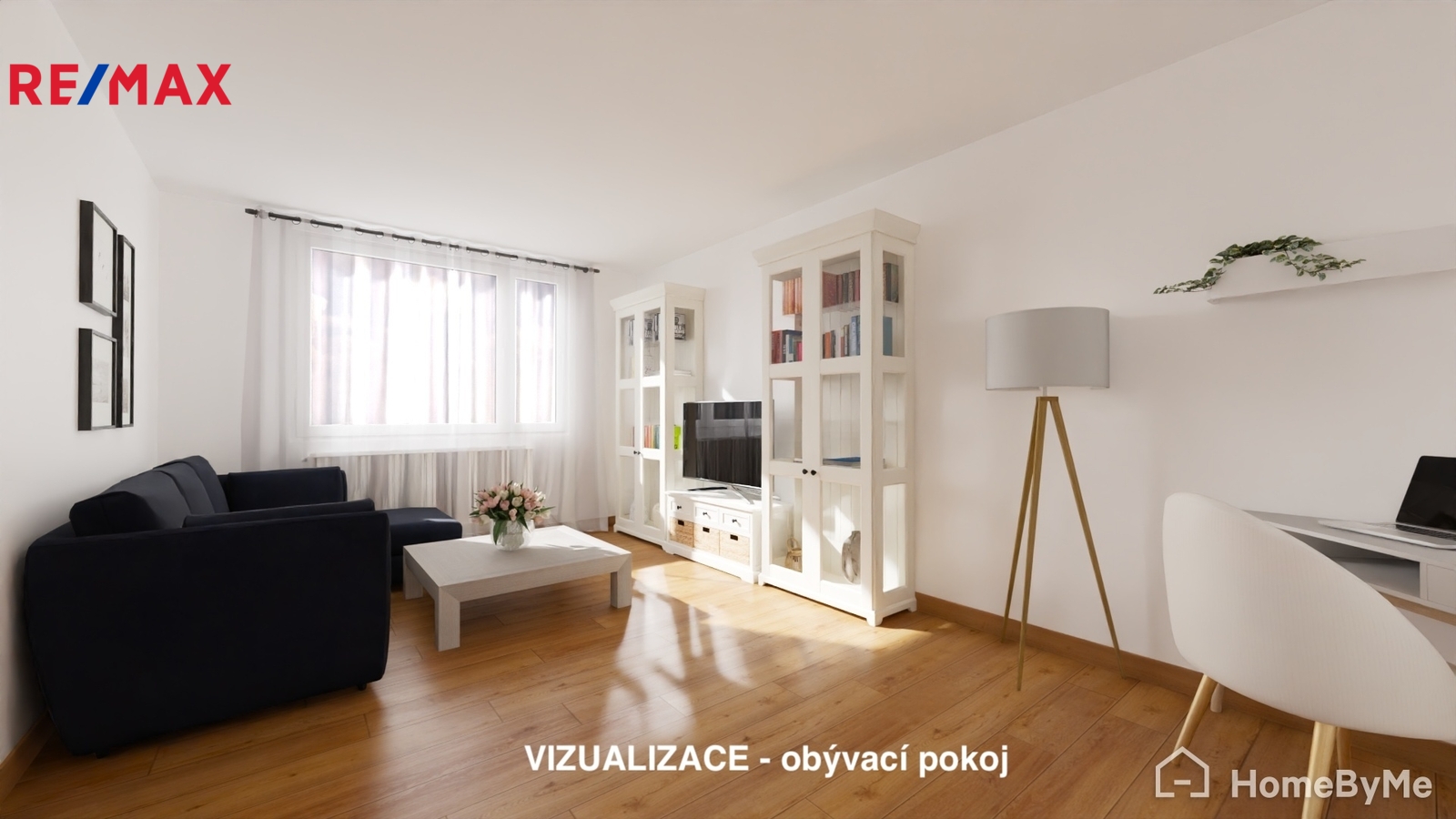 Vizualizace obývací pokoj