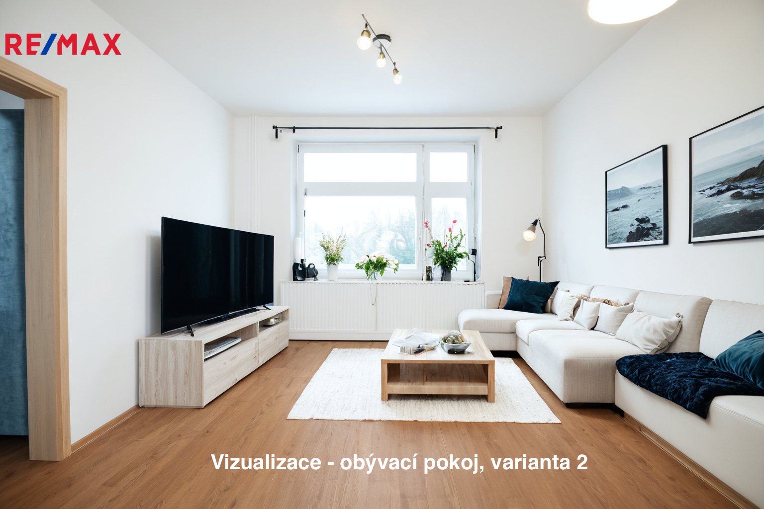 Vizualizace obývací pokoj - varianta 2