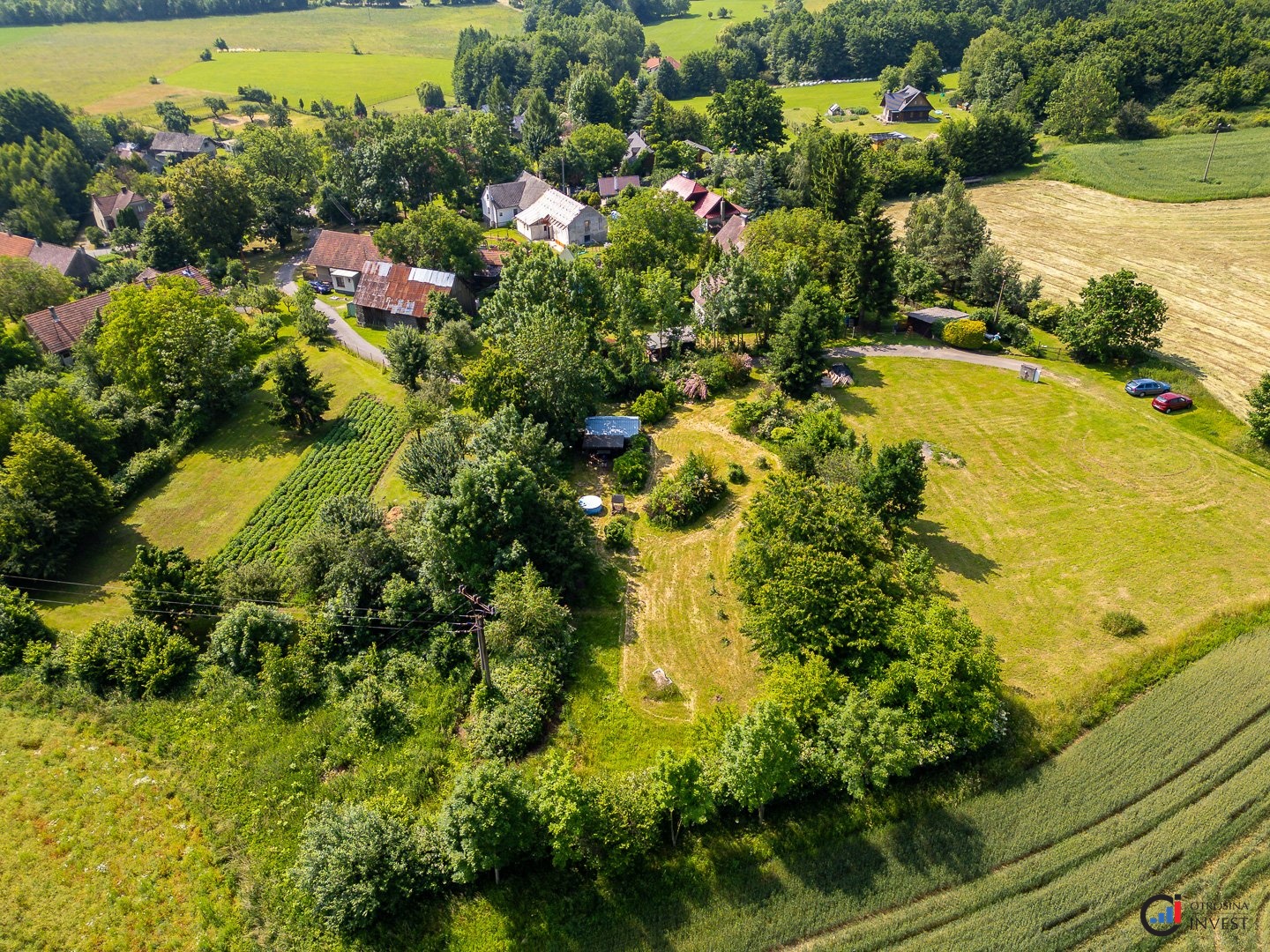 Prodej pozemku - 1 824 m² - Miřetice - Krupín