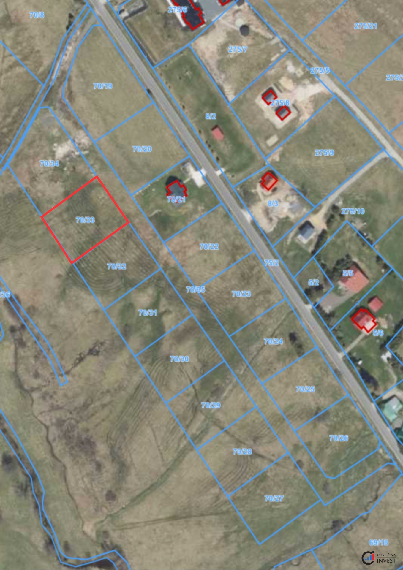 Prodej stavebního pozemku 1 863 m&sup2; - Orlické 