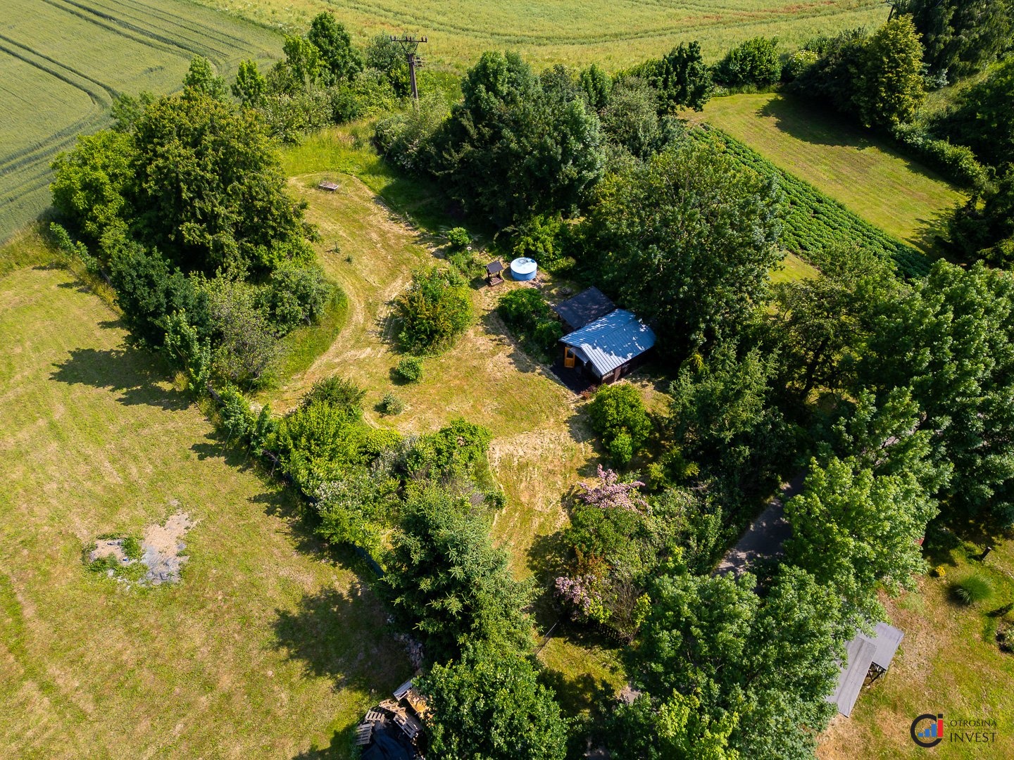 Prodej pozemku - 1 824 m² - Miřetice - Krupín