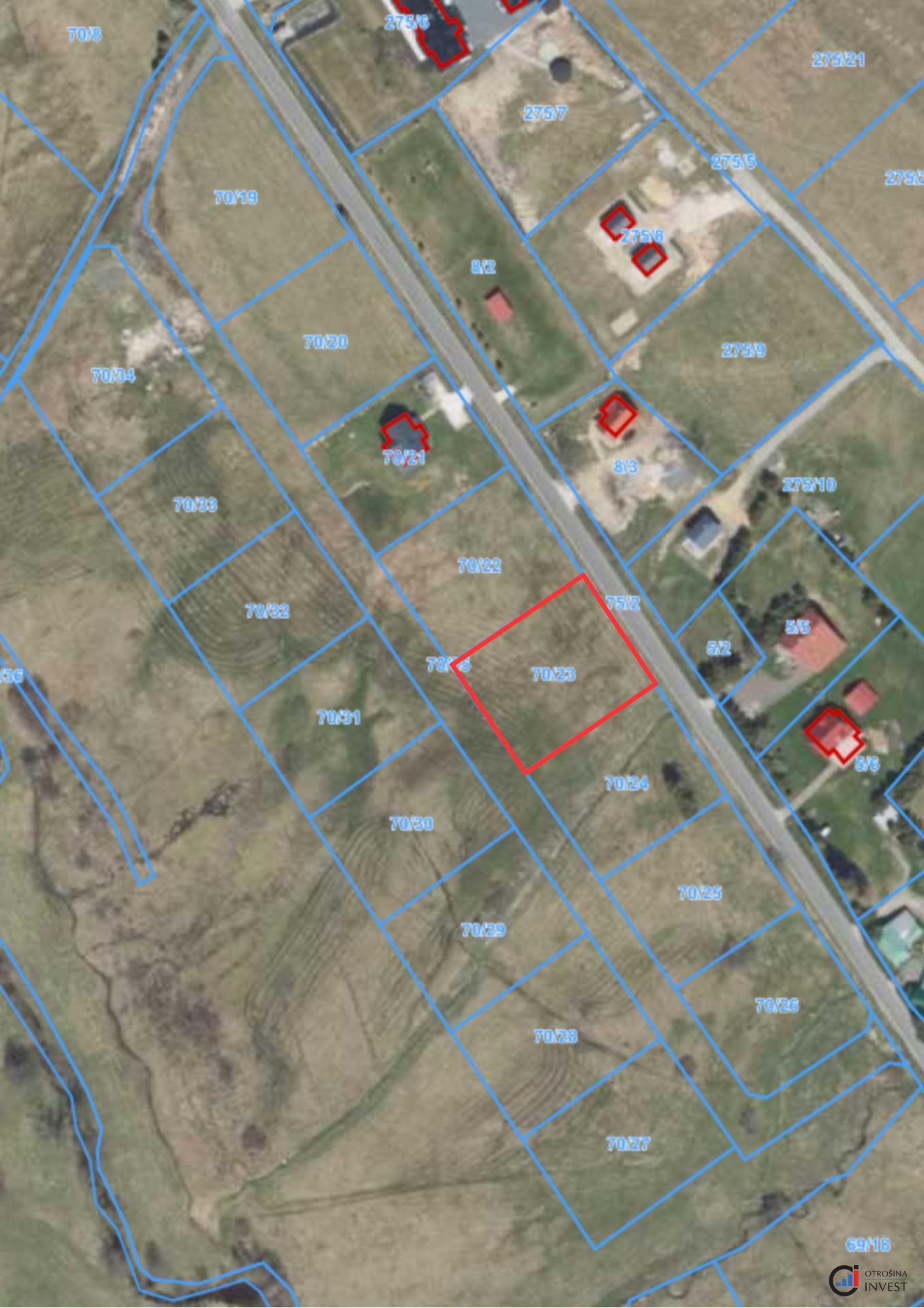 Prodej stavebního pozemku 1 934 m&sup2; - Orlické 