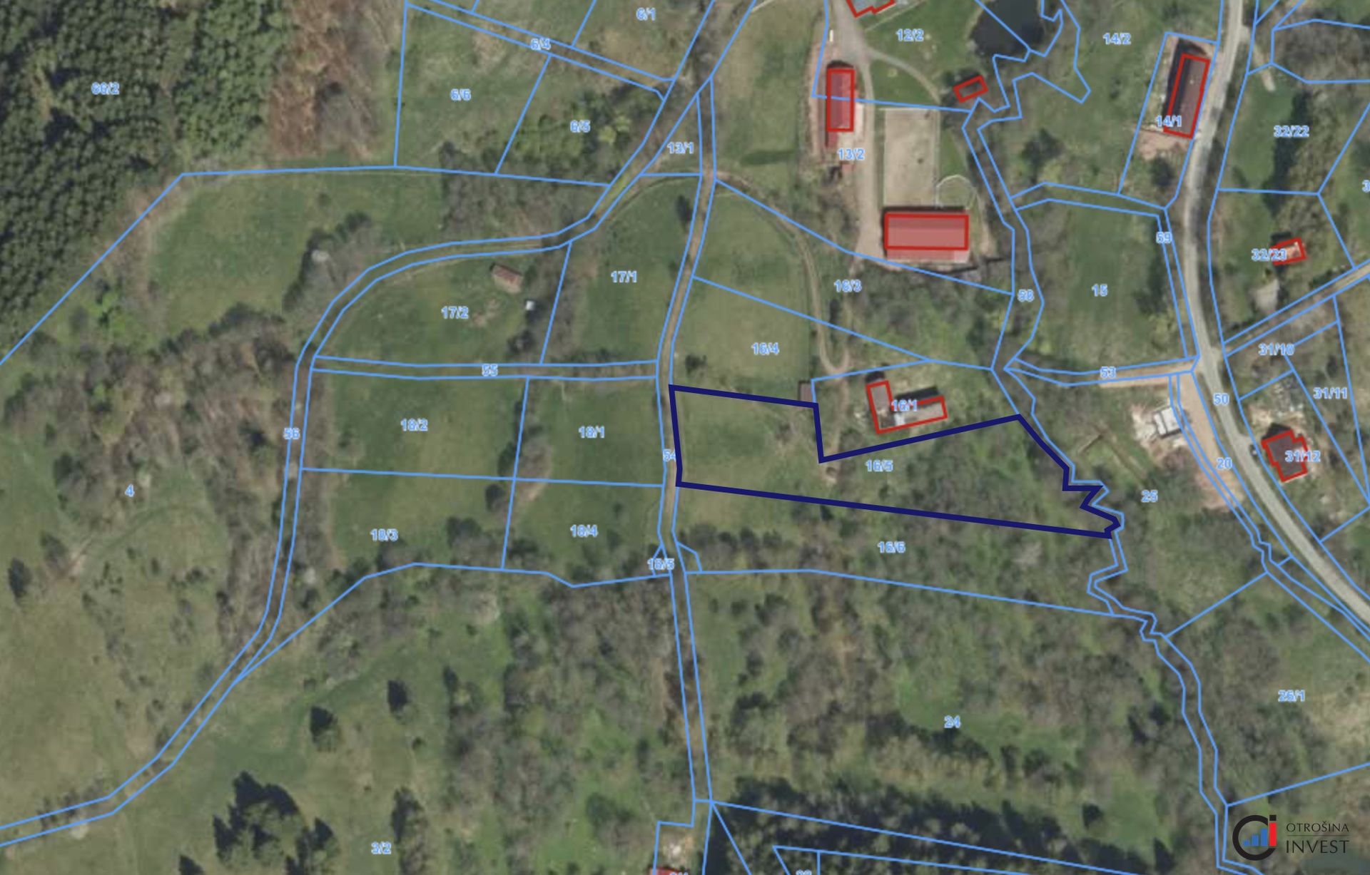 Prodej pozemku 4 823 m² - Olešnice v Orlickýc