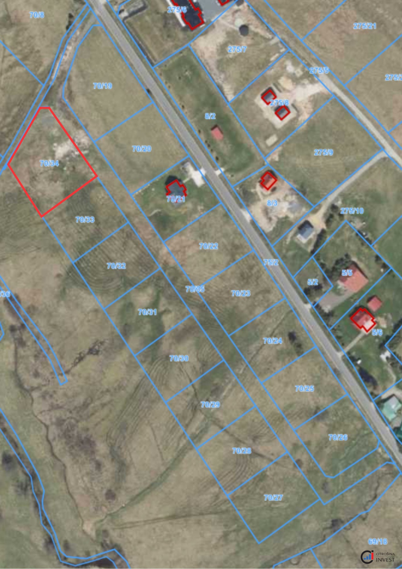 Prodej stavebního pozemku 2503 m&sup2; - Orlické Z