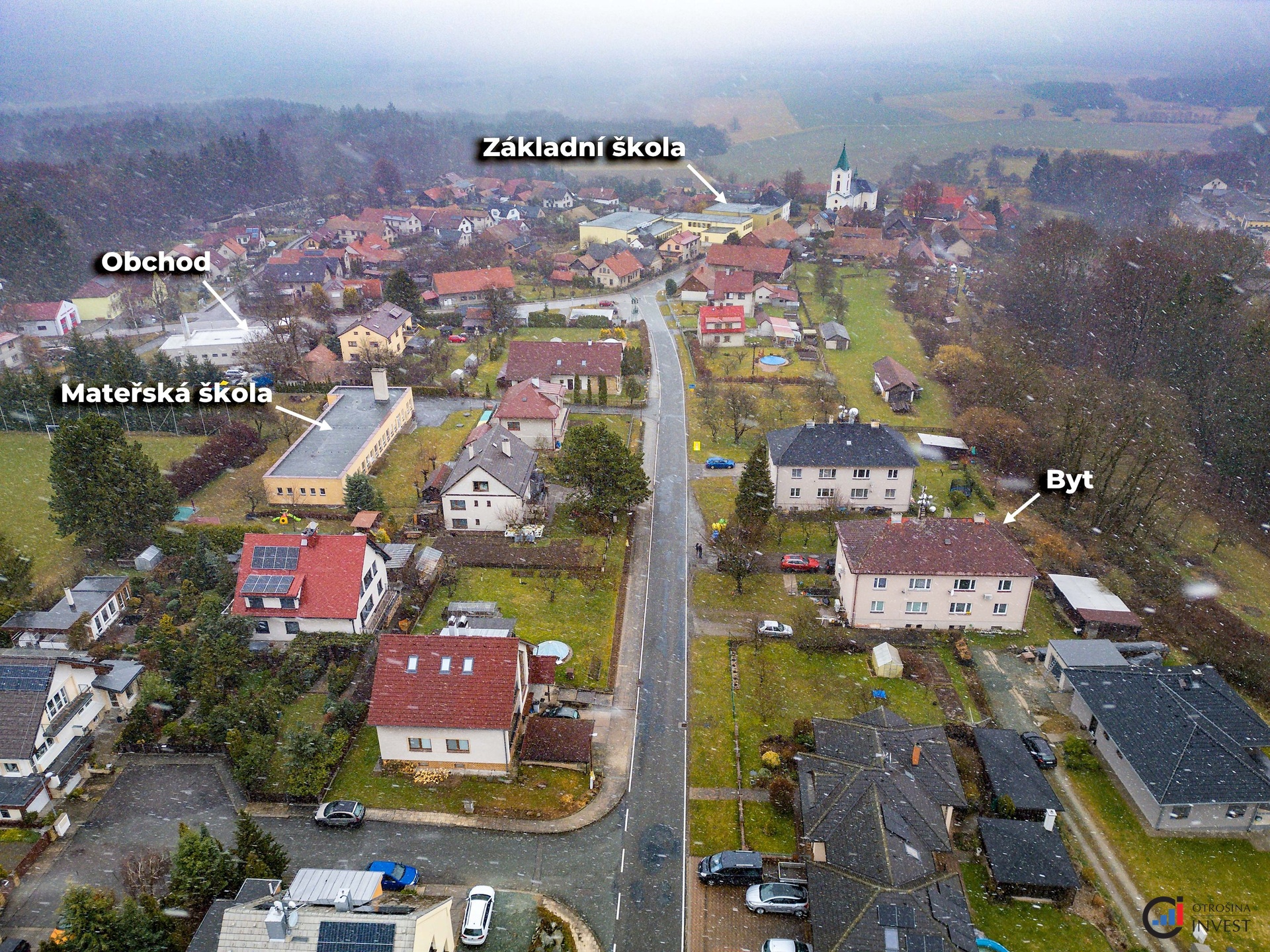 Pronájem bytu 3+1 73 m², Voděrady