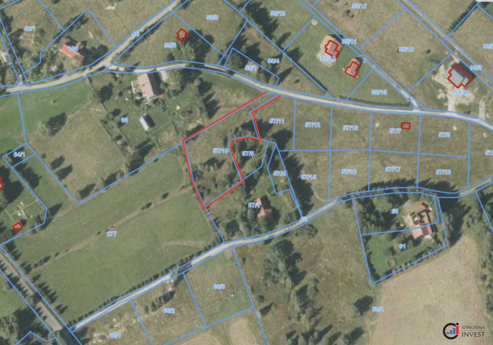 Prodej pozemku pro bydlení, 3 001 m² - Orlick