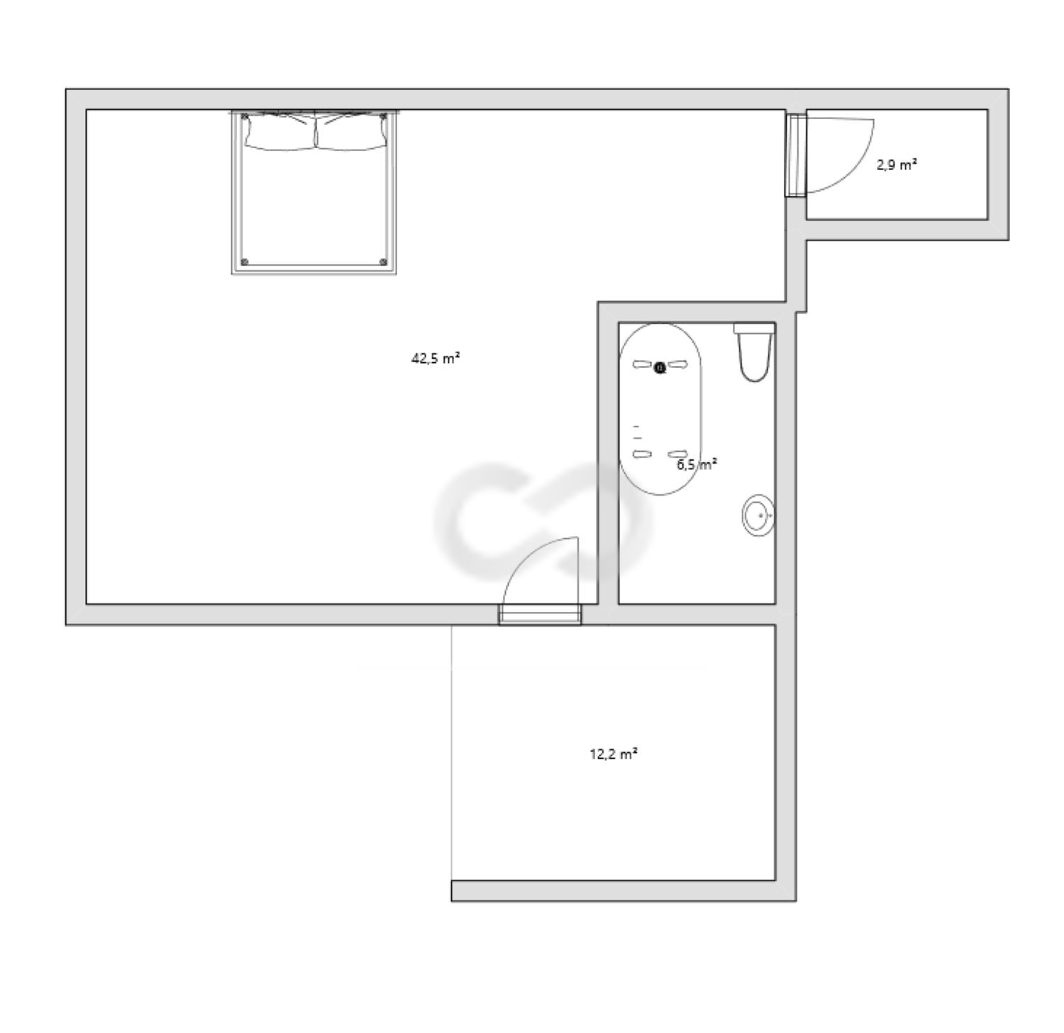 Půdorys 2D - 2.NP Mezonet.jpg