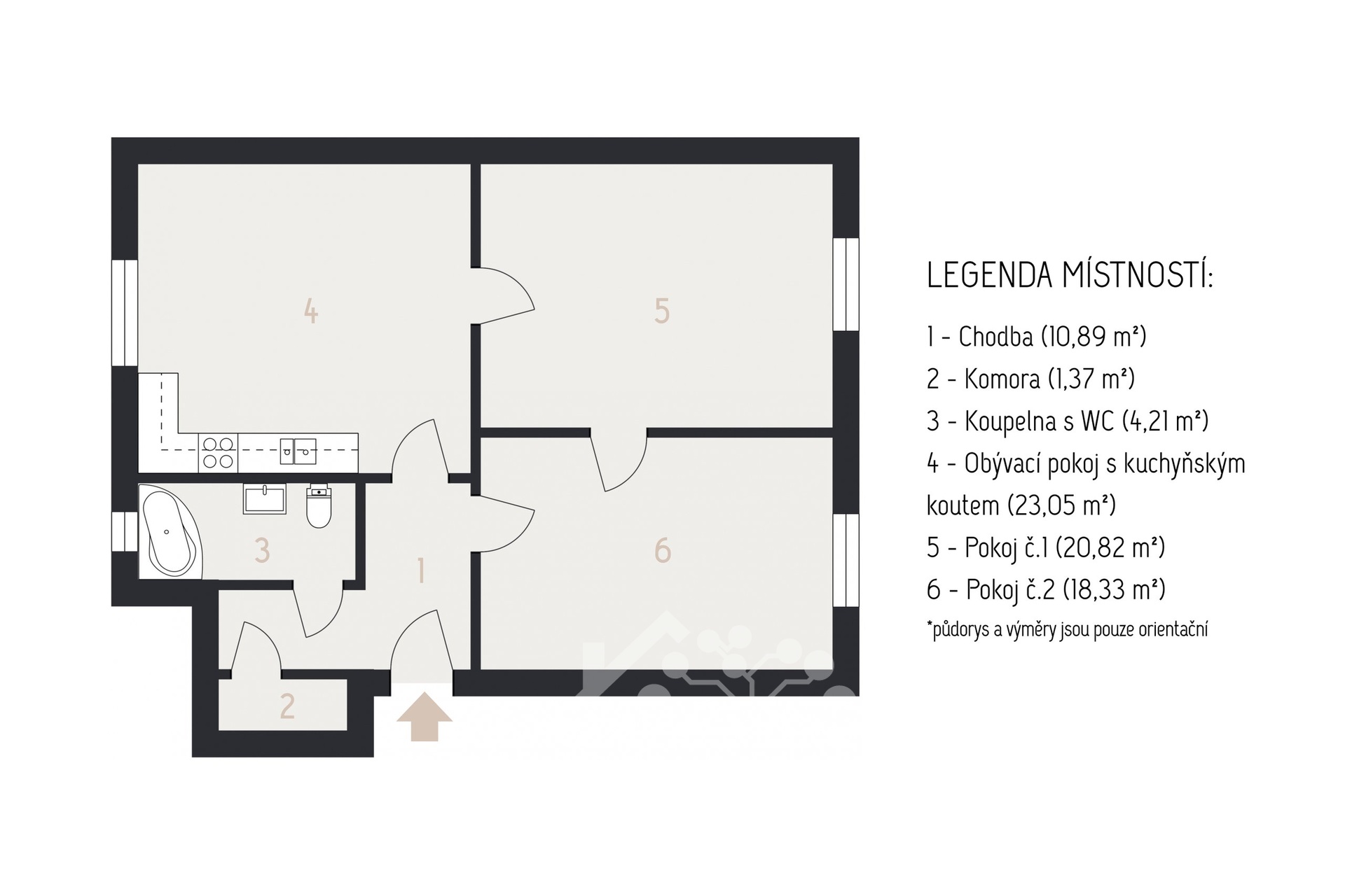 2D pu?dorys - byt 3+kk Mlada? Boleslav