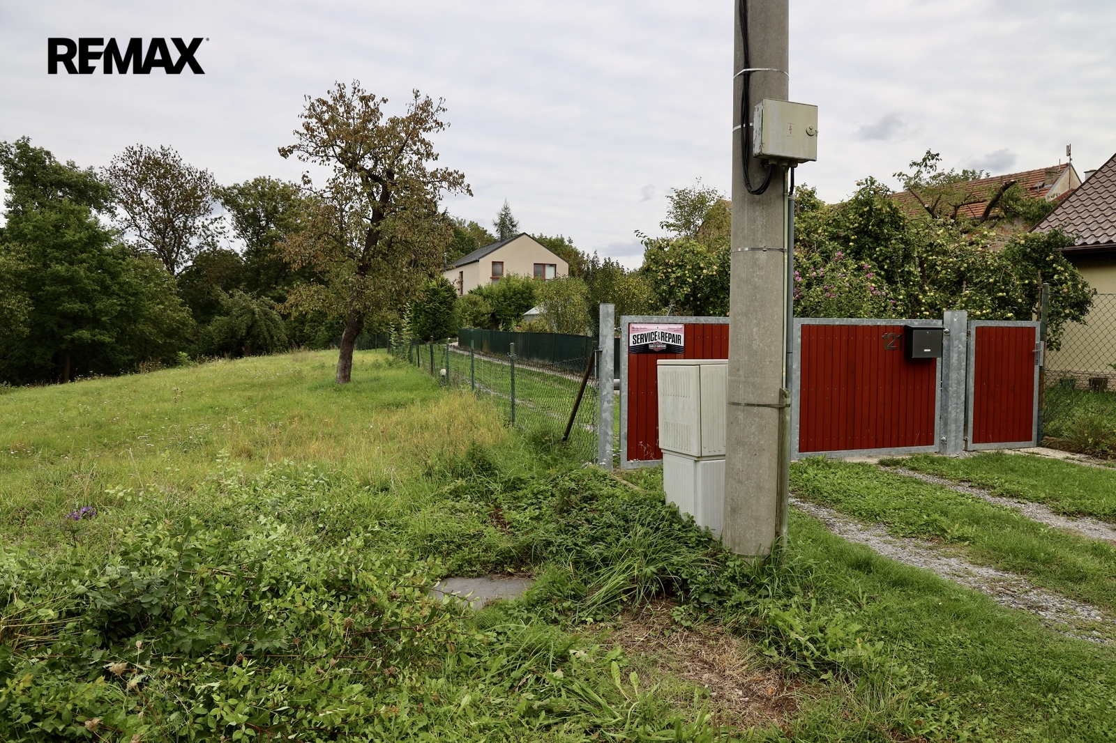 Sítě na hranici pozemku