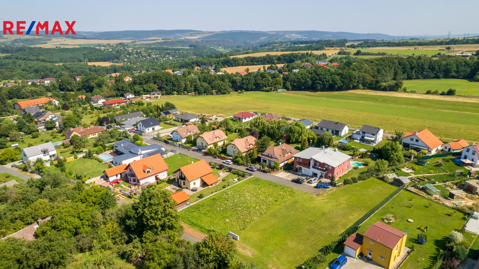 Pohled na pozemek