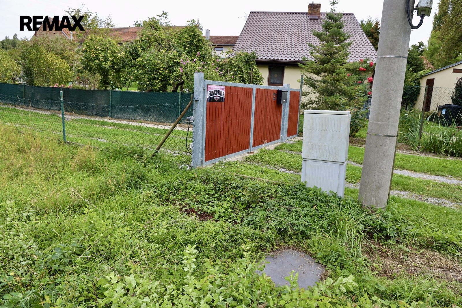 Sítě na hranici pozemku