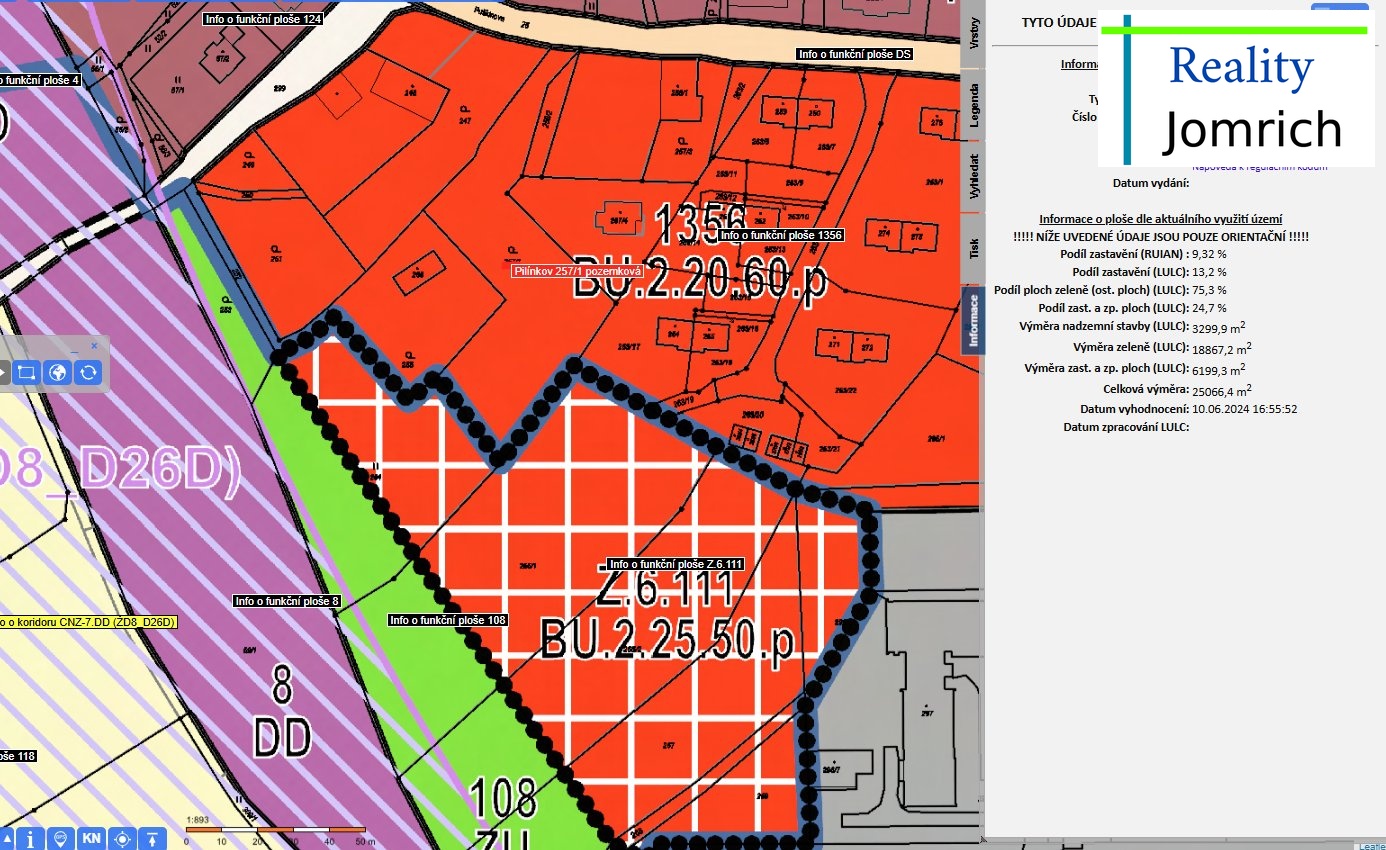 zemní plán Pilínkov