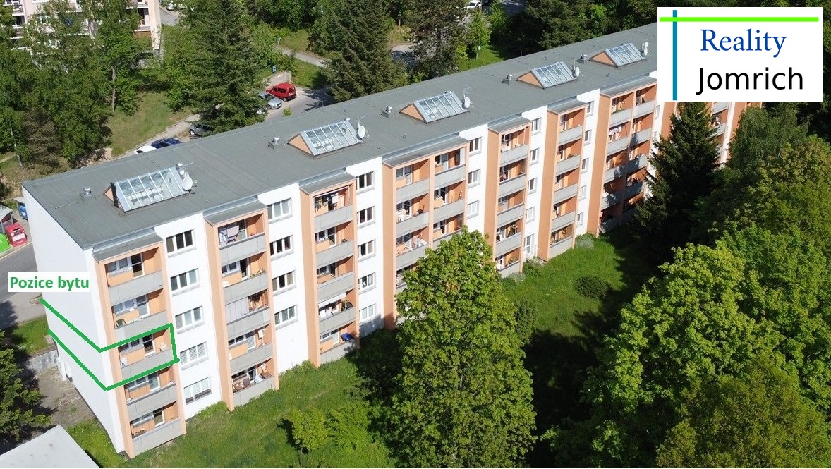 pozice bytu z dronu