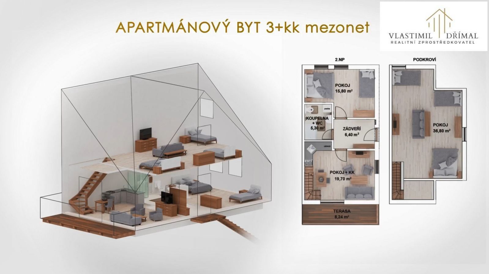 Prodej bytu 3+kk, 92 m² Václavov u Bruntálu (okres Bruntál), Horní Václavov, obrázek 2
