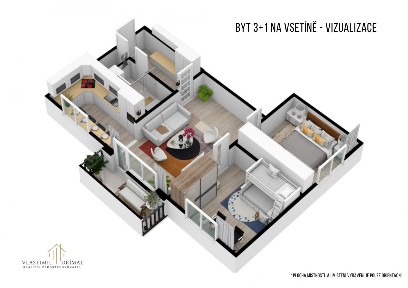Prodej bytu 3+1, 61 m² Vsetín, Luh, obrázek 14
