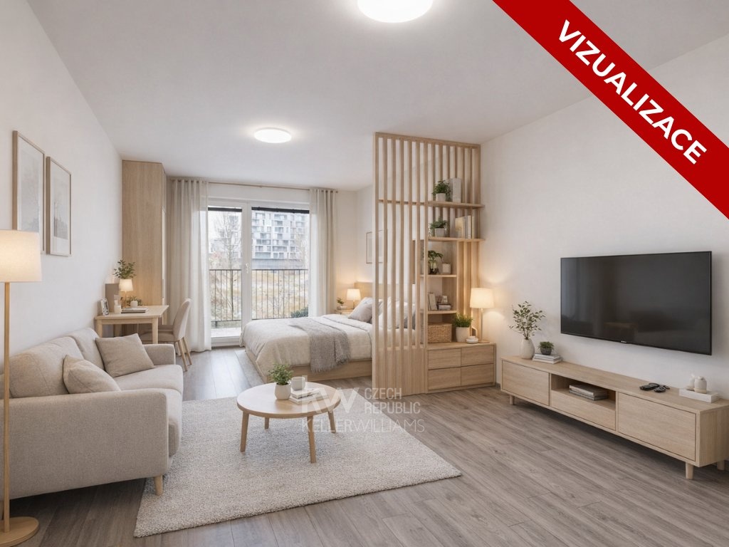 Vizualizace obývacího pokoje