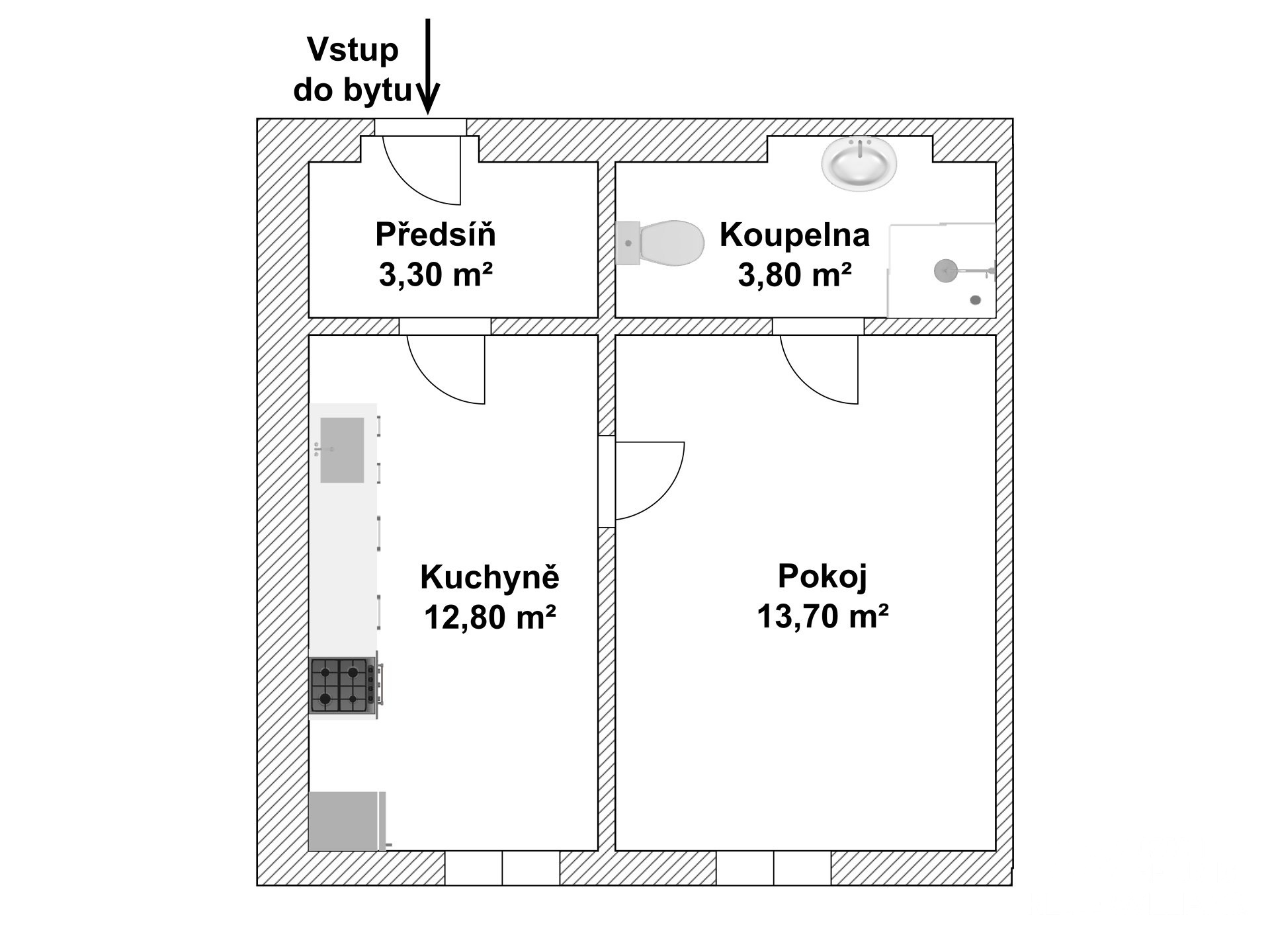 půdorys bytu