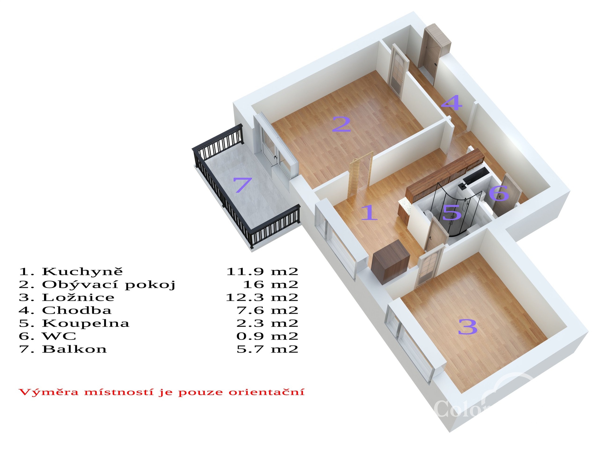 Pronájem bytu 2+1 Olomouc 14 500 Kč za měsíc, foto 16