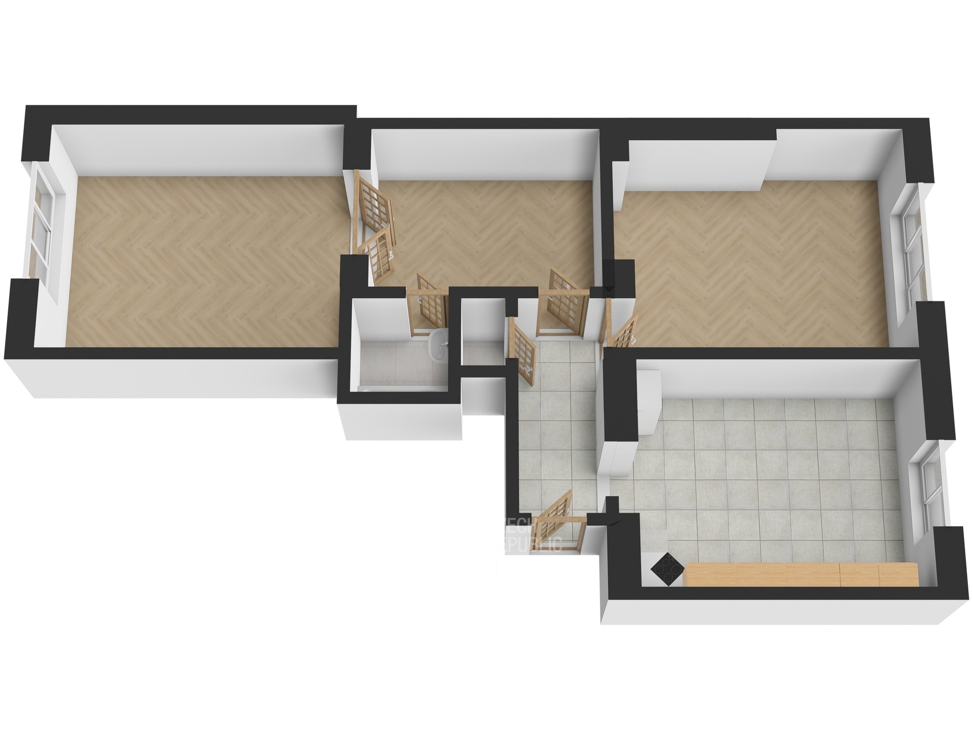 Byt 2+1, ul. Karpatská - Vrzáková & Boháč