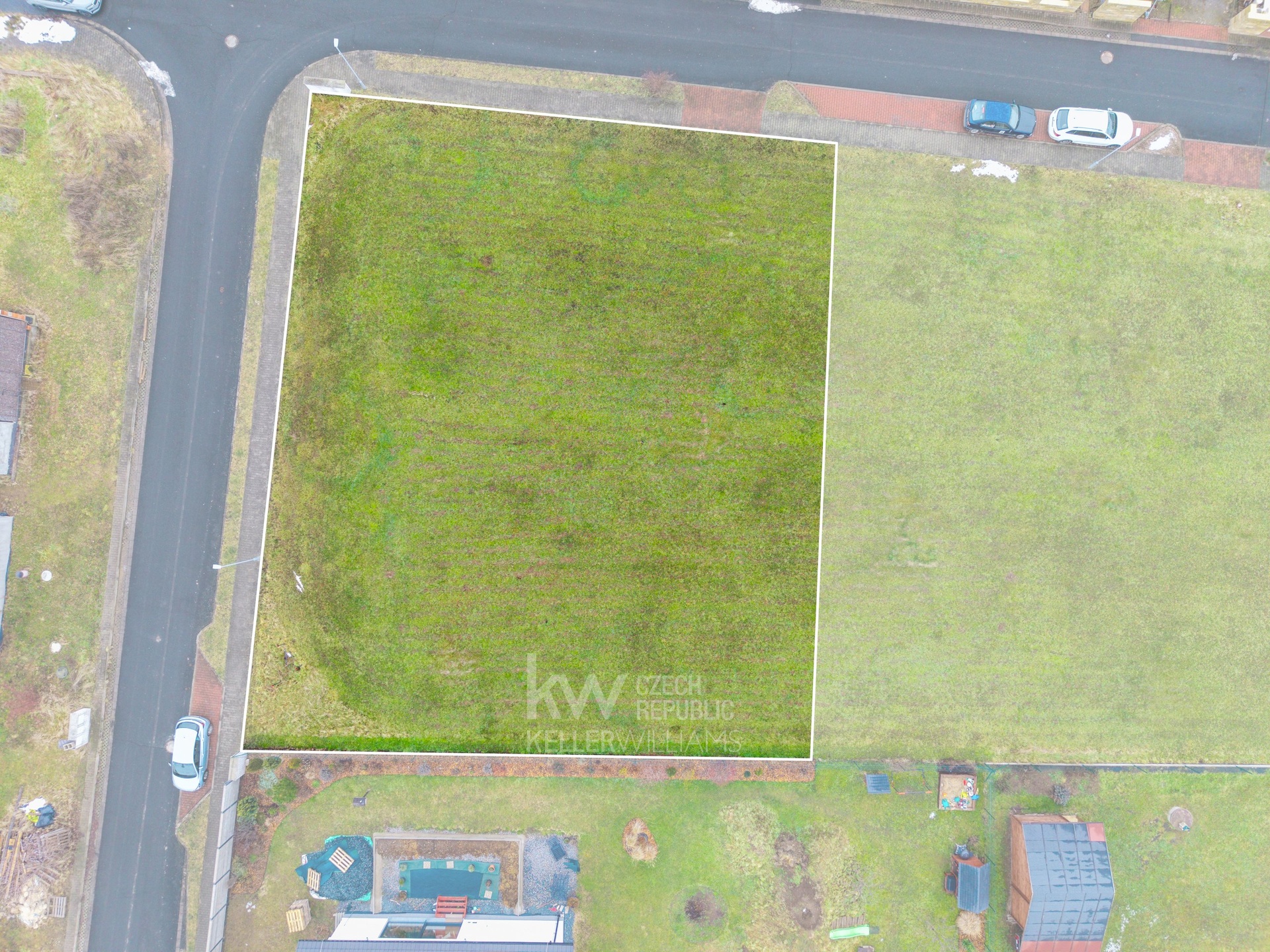 Vyznačení - pohled shora