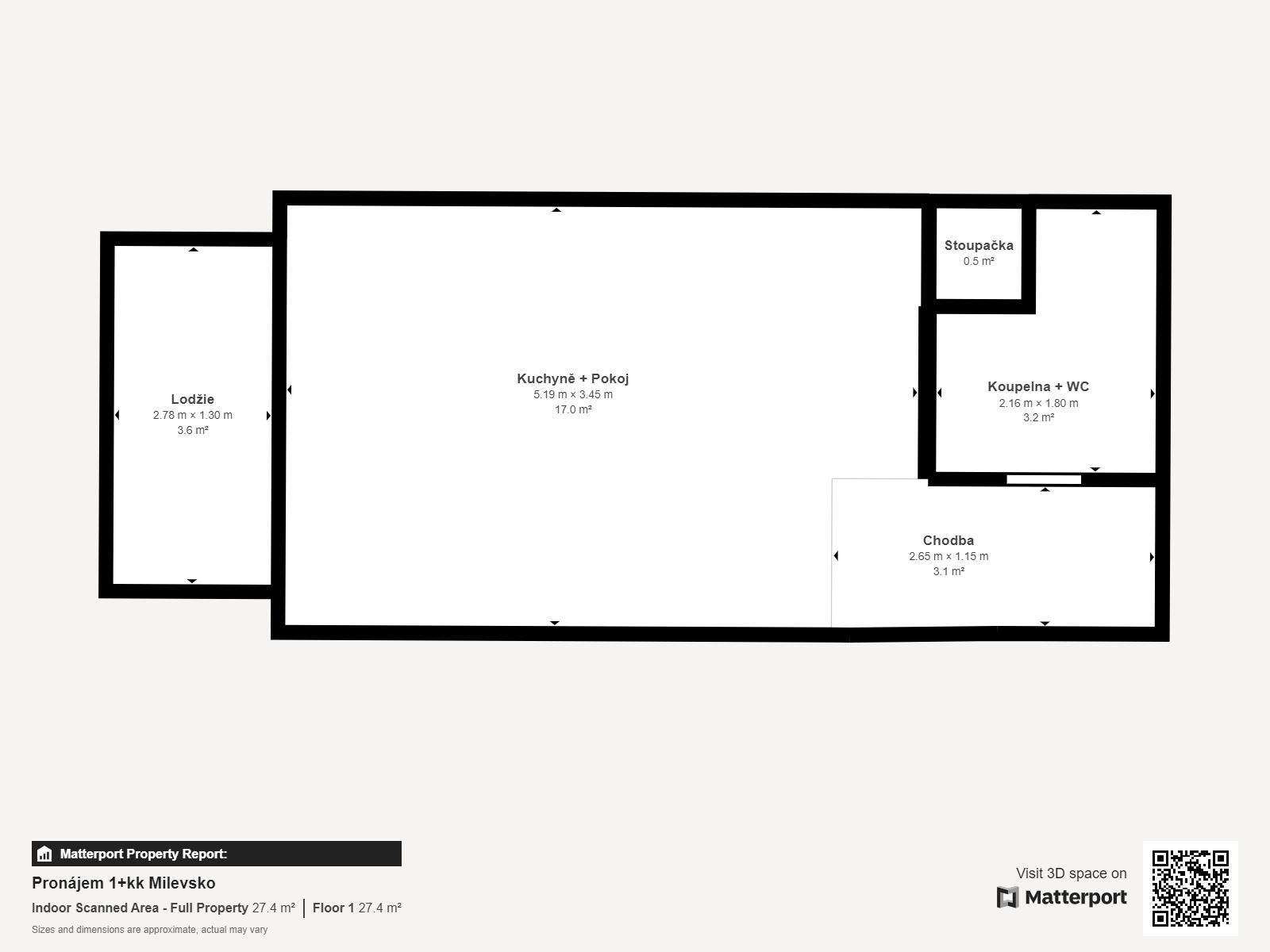 Pron jem 1 kk Milevsko - Floor 1
