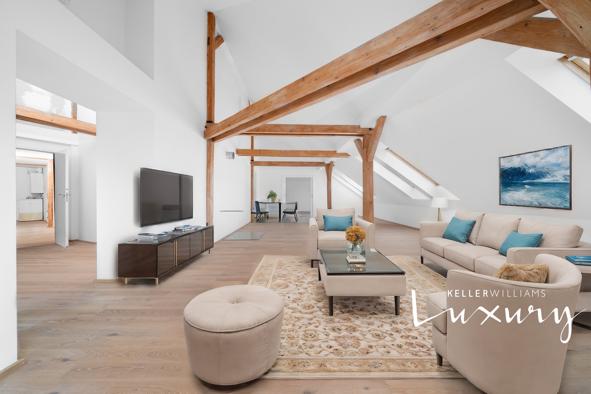 Vizualizace obývací pokoj