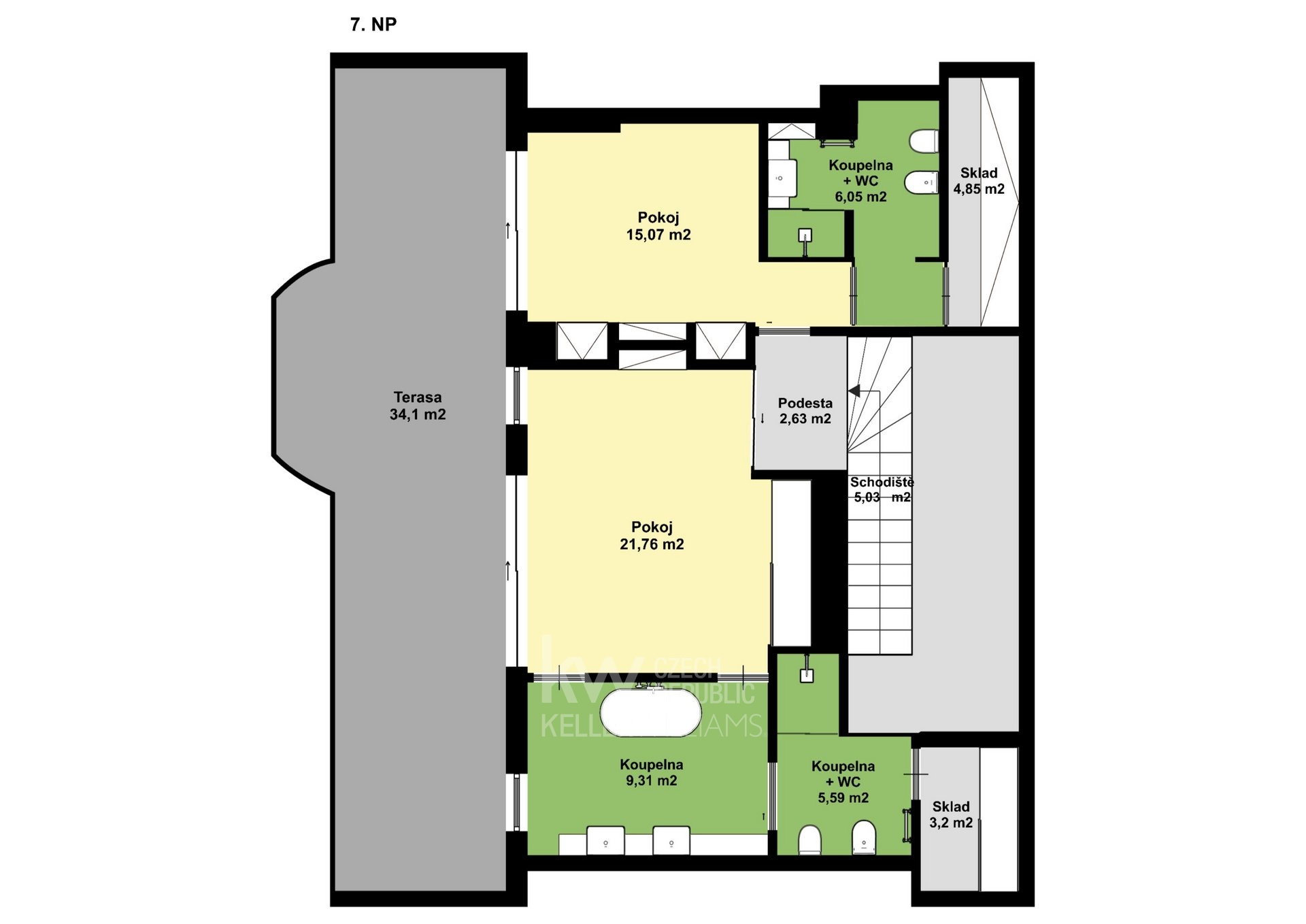 Byt 5+1, ul. Kodaňská - Vrzáková & Boháč
