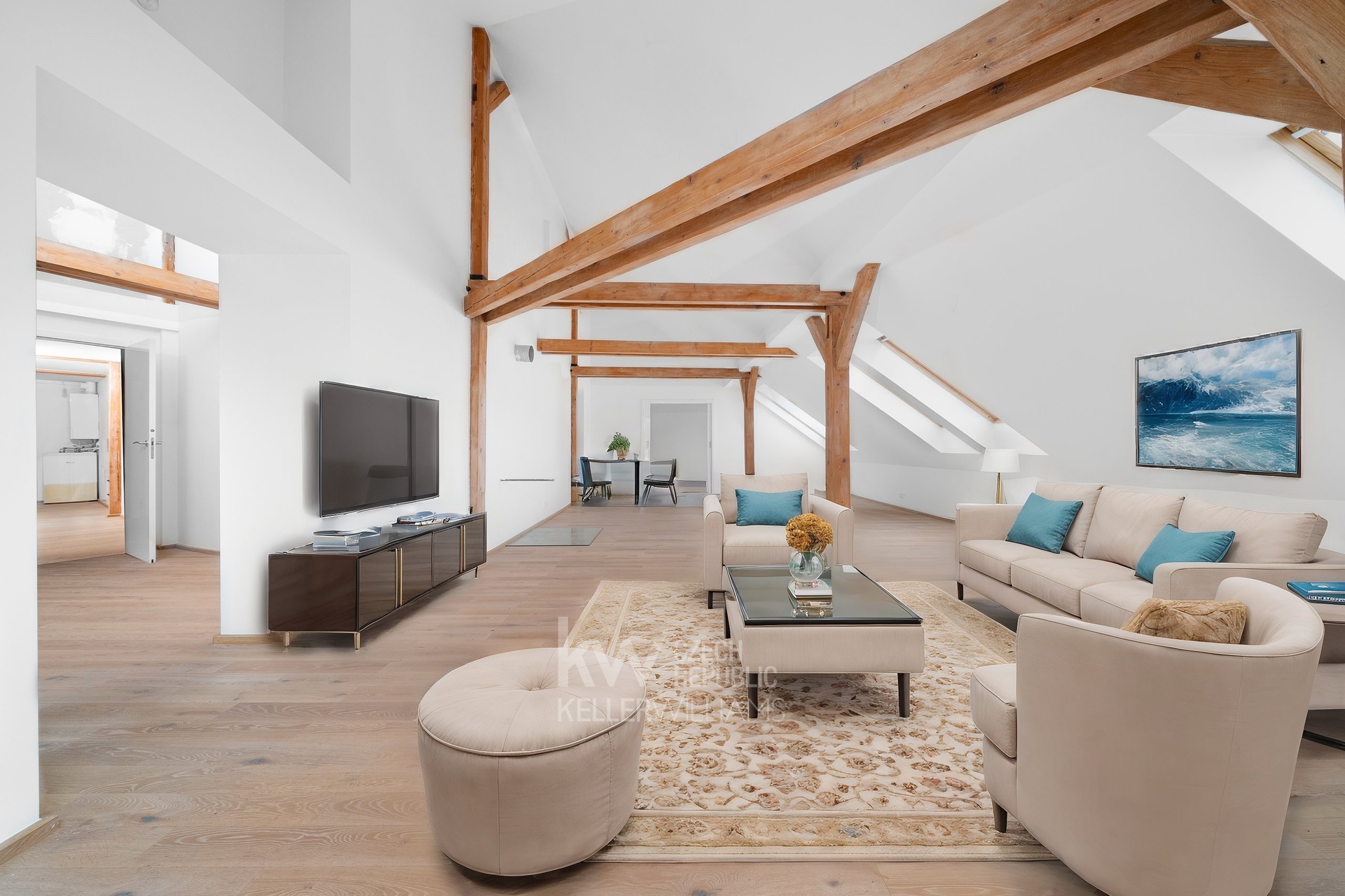 Vizualizace obývací pokoj