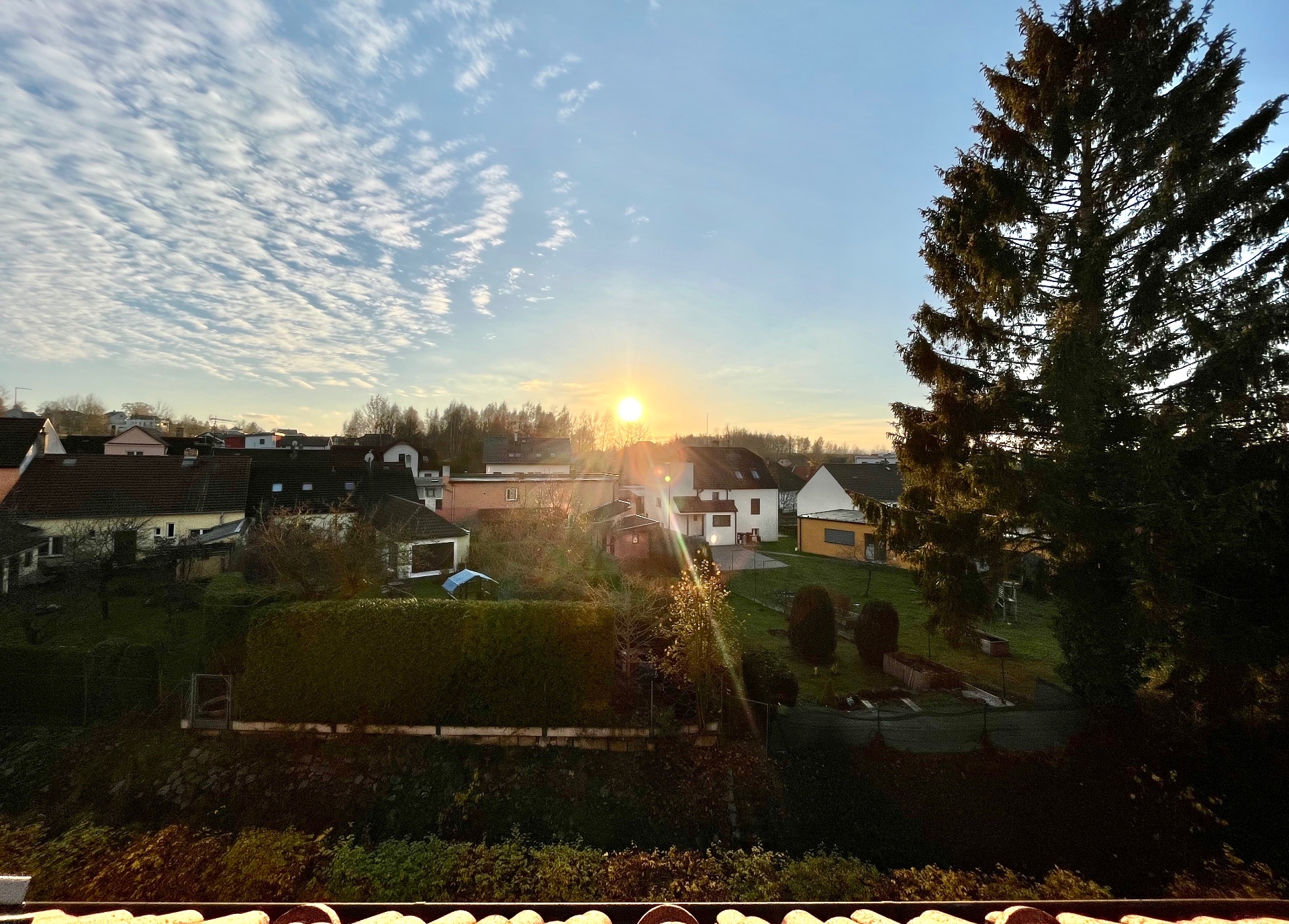 Pohled z okna obýváku