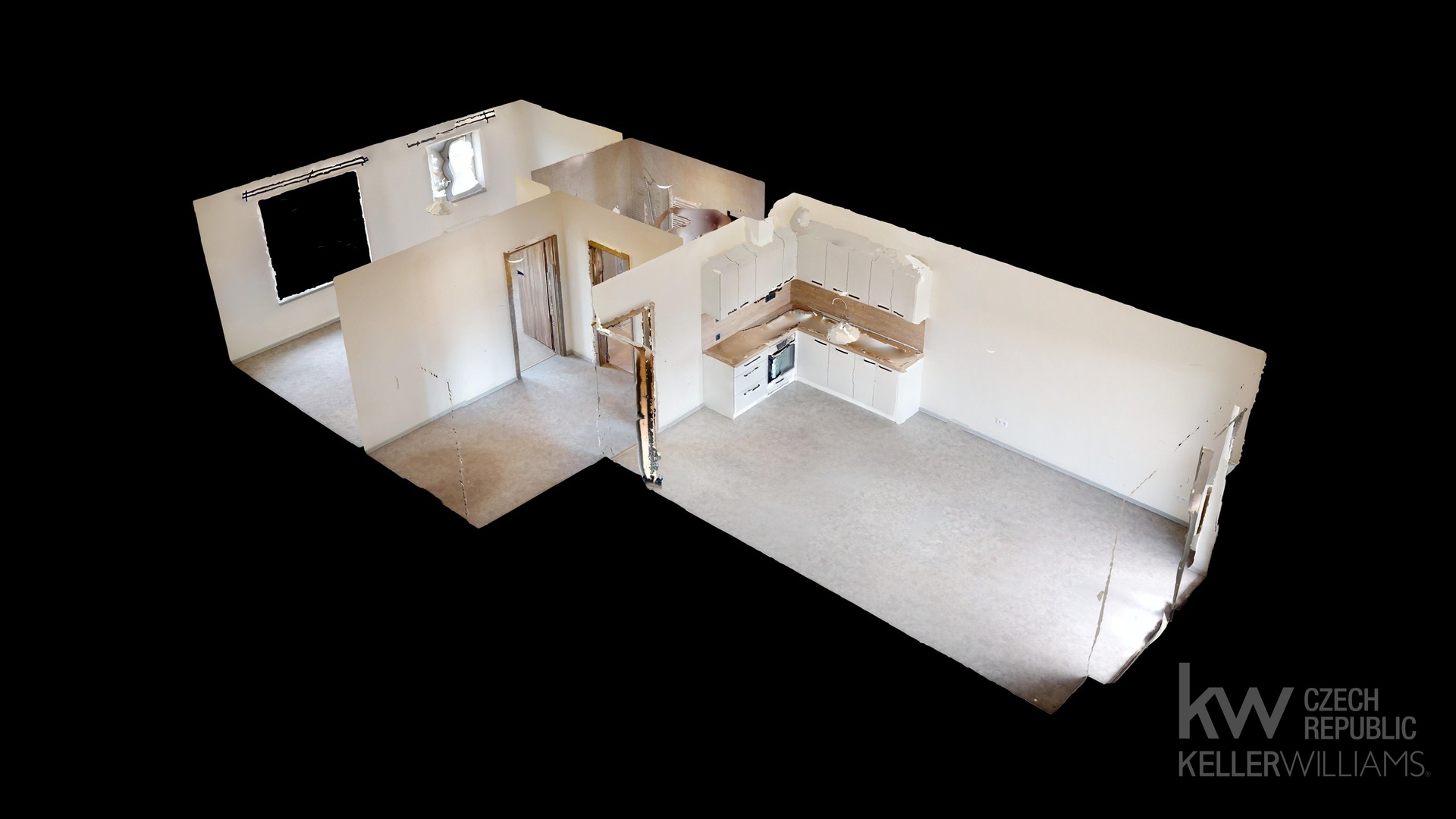 Pronajem-2kk-Tabor-Mesice--Dollhouse-View