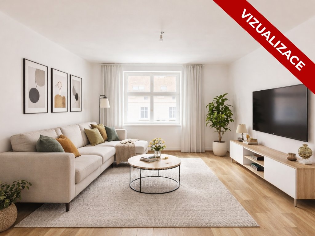 Vizualizace obývací pokoj