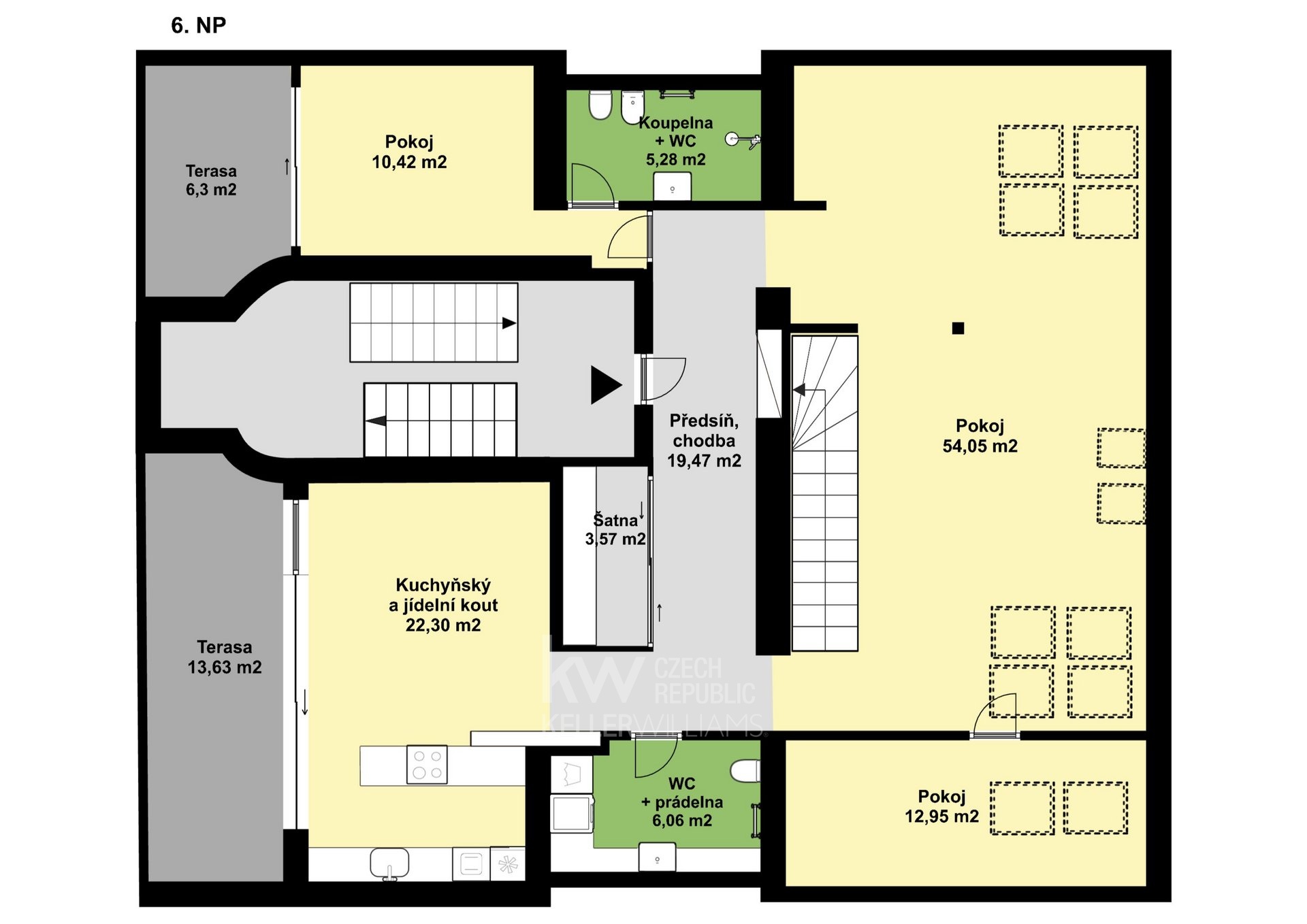 Byt 5+1, ul. Kodaňská - Vrzáková & Boháč