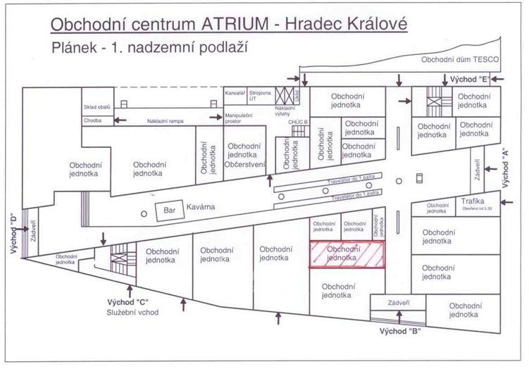 plánek s umístěním