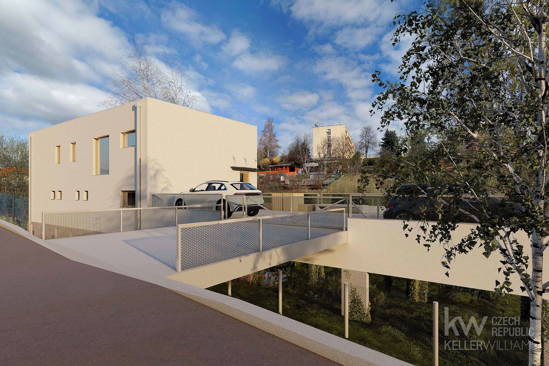 Vizualizace - od ulice Na Svahu